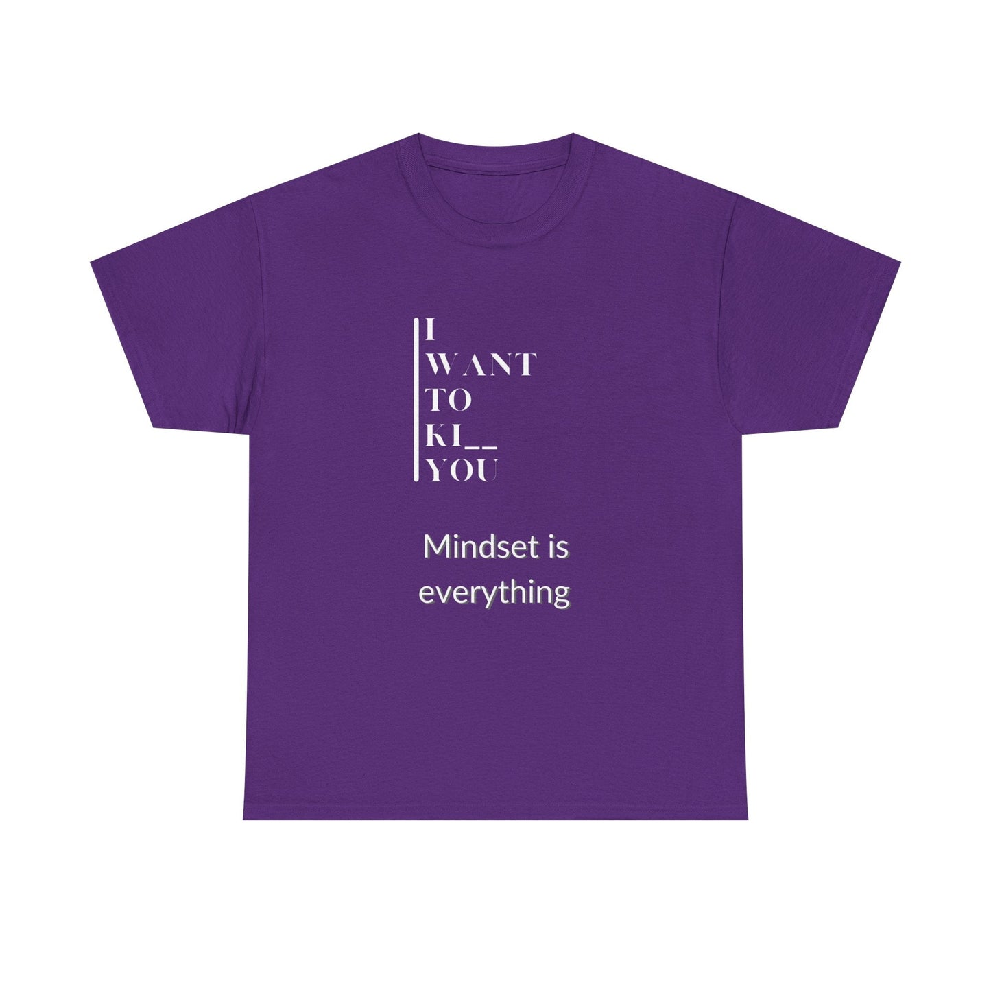 Mindset is Everything Unisex Heavy Cotton Tee | Motivational T-shirt for Personal Growth, Gift for Self - Improvement, Inspirational Apparel - Metamorphosis Creations