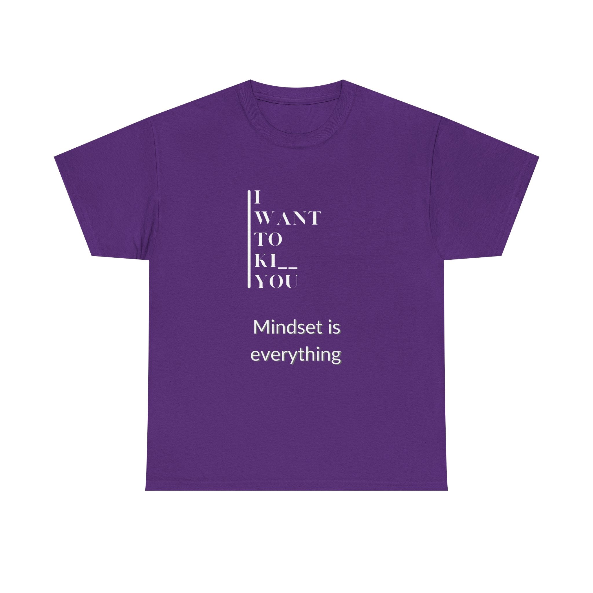 Mindset is Everything Unisex Heavy Cotton Tee | Motivational T-shirt for Personal Growth, Gift for Self - Improvement, Inspirational Apparel - Metamorphosis Creations