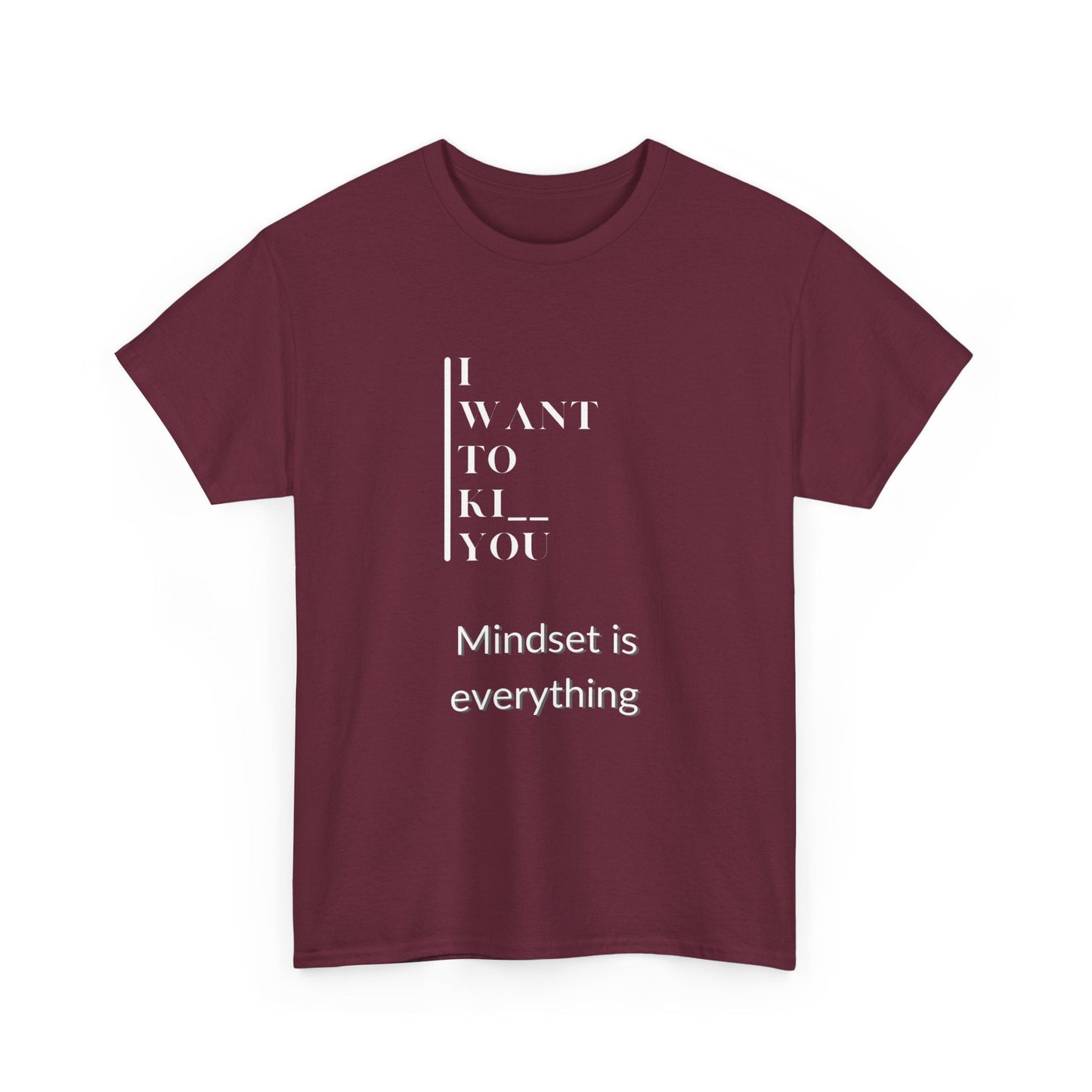 Mindset is Everything Unisex Heavy Cotton Tee | Motivational T-shirt for Personal Growth, Gift for Self - Improvement, Inspirational Apparel - Metamorphosis Creations