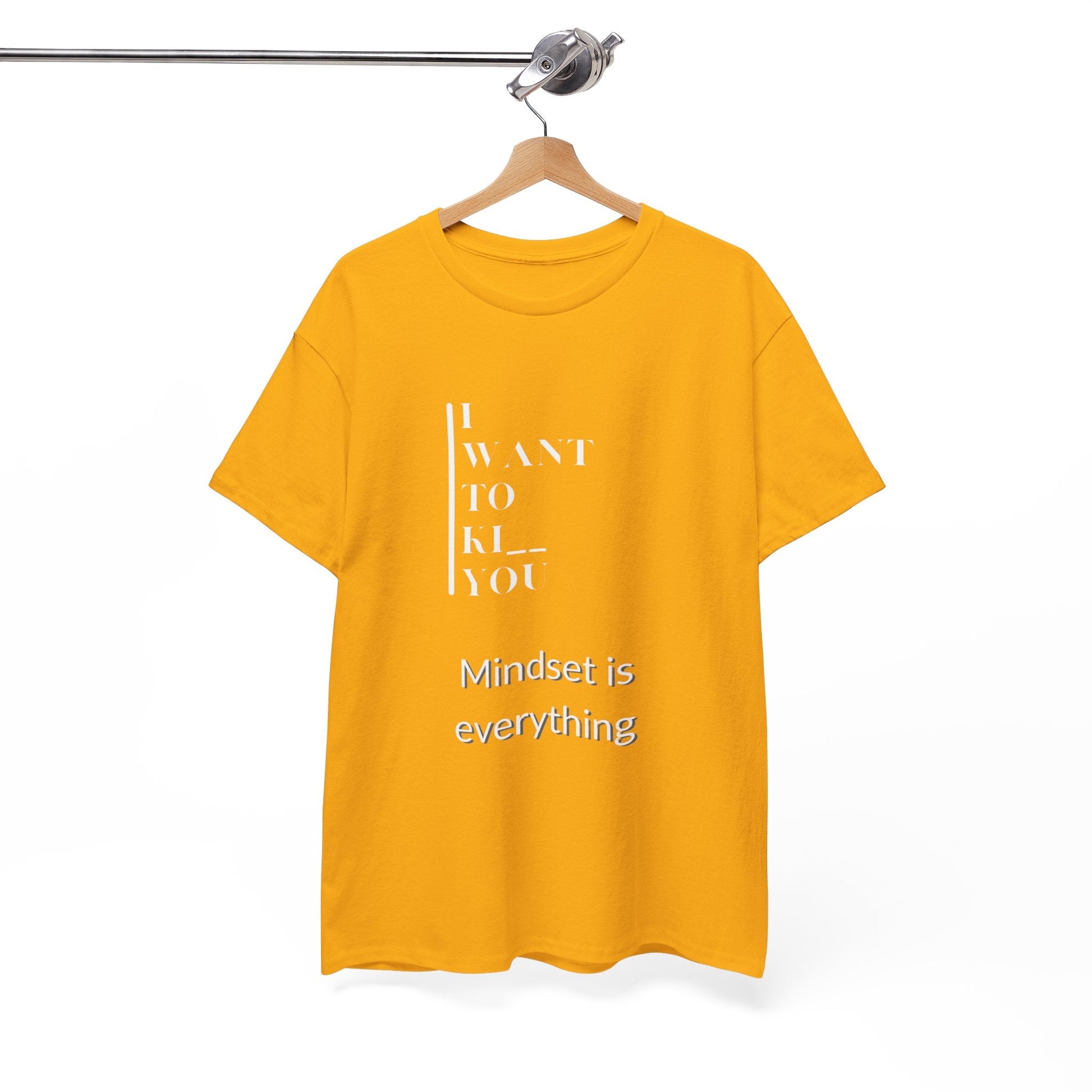 Mindset is Everything Unisex Heavy Cotton Tee | Motivational T-shirt for Personal Growth, Gift for Self - Improvement, Inspirational Apparel - Metamorphosis Creations