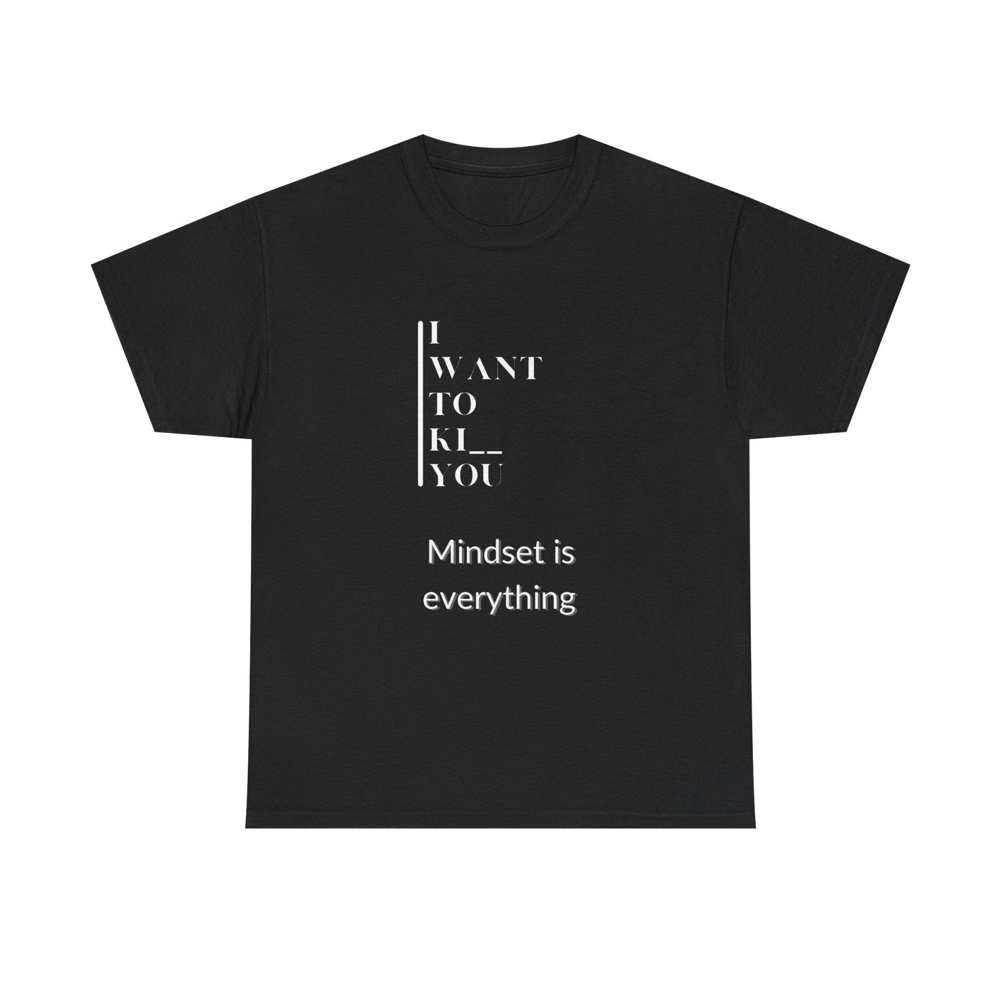 Mindset is Everything Unisex Heavy Cotton Tee | Motivational T-shirt for Personal Growth, Gift for Self - Improvement, Inspirational Apparel - Metamorphosis Creations