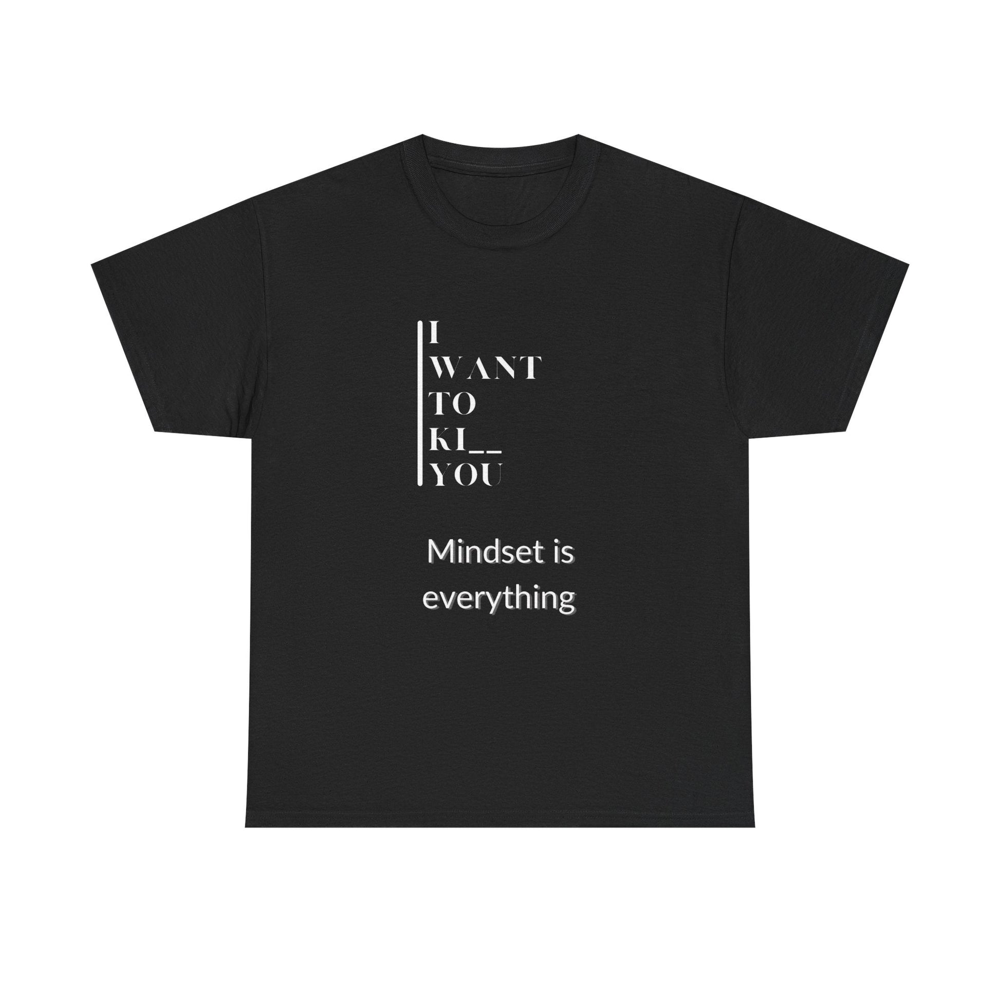 Mindset is Everything Unisex Heavy Cotton Tee | Motivational T-shirt for Personal Growth, Gift for Self - Improvement, Inspirational Apparel - Metamorphosis Creations