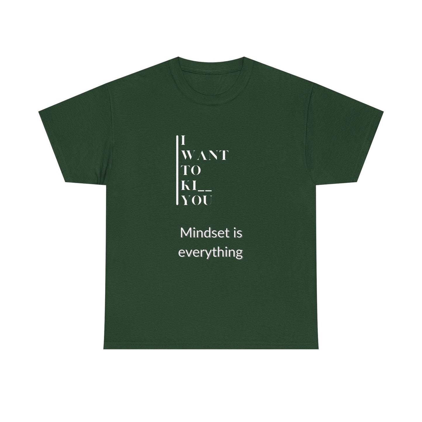 Mindset is Everything Unisex Heavy Cotton Tee | Motivational T-shirt for Personal Growth, Gift for Self - Improvement, Inspirational Apparel - Metamorphosis Creations