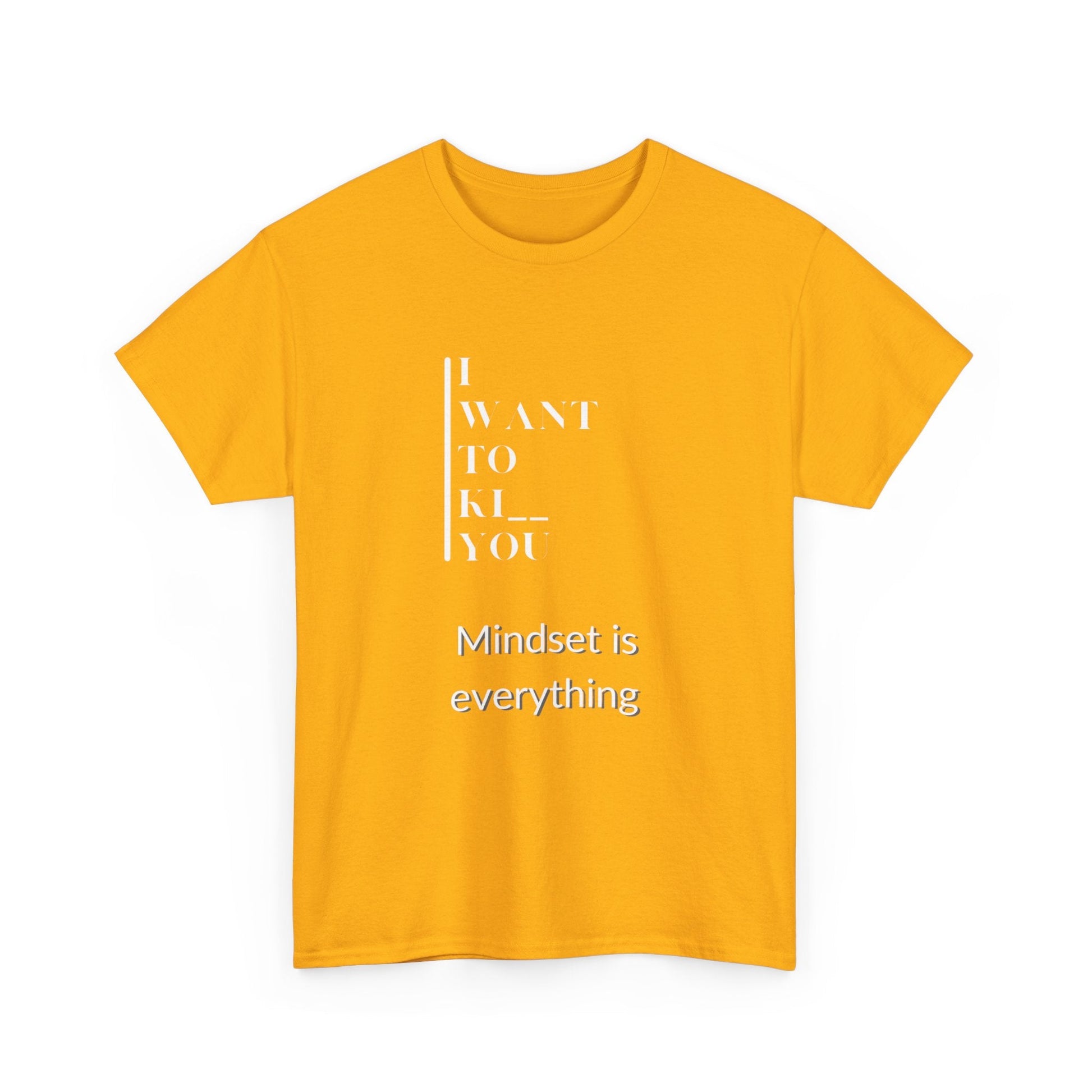 Mindset is Everything Unisex Heavy Cotton Tee | Motivational T-shirt for Personal Growth, Gift for Self - Improvement, Inspirational Apparel - Metamorphosis Creations