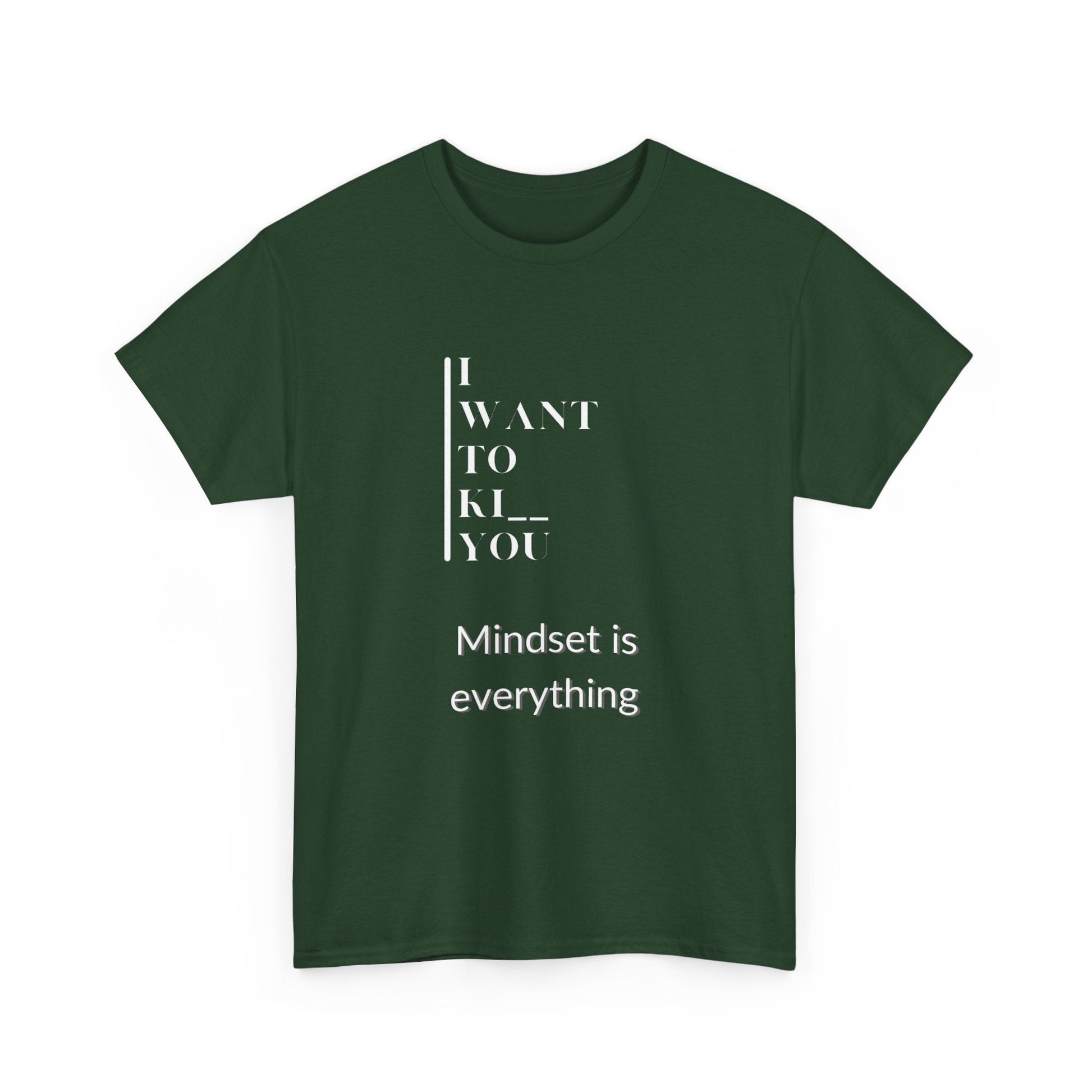 Mindset is Everything Unisex Heavy Cotton Tee | Motivational T-shirt for Personal Growth, Gift for Self - Improvement, Inspirational Apparel - Metamorphosis Creations