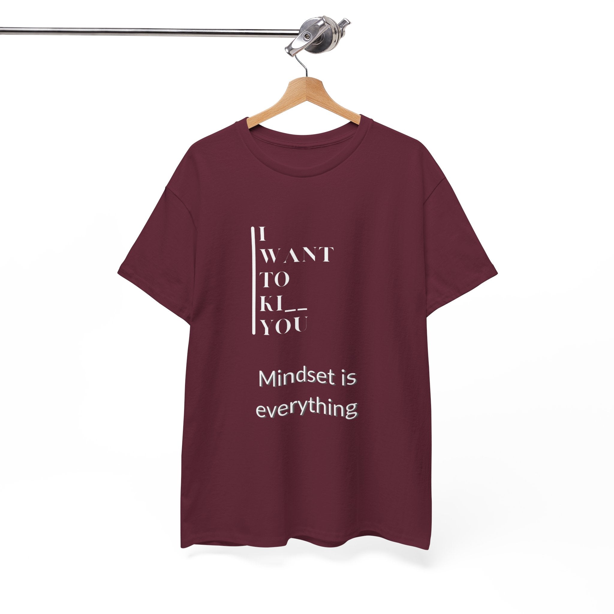 Mindset is Everything Unisex Heavy Cotton Tee | Motivational T-shirt for Personal Growth, Gift for Self - Improvement, Inspirational Apparel - Metamorphosis Creations