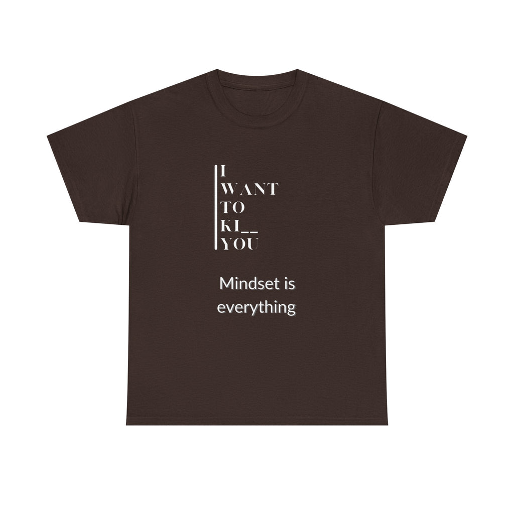 Mindset is Everything Unisex Heavy Cotton Tee | Motivational T-shirt for Personal Growth, Gift for Self - Improvement, Inspirational Apparel - Metamorphosis Creations