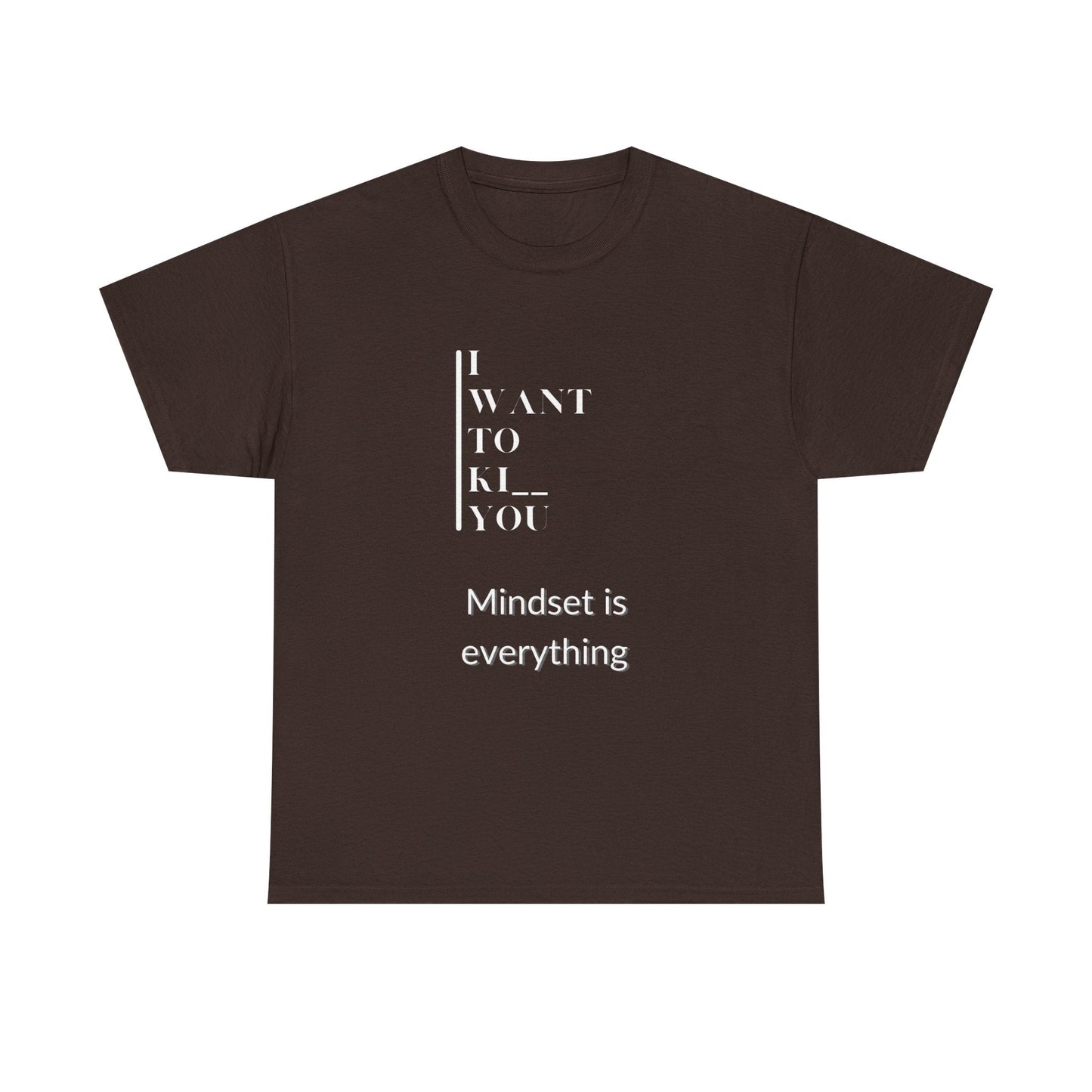 Mindset is Everything Unisex Heavy Cotton Tee | Motivational T-shirt for Personal Growth, Gift for Self - Improvement, Inspirational Apparel - Metamorphosis Creations
