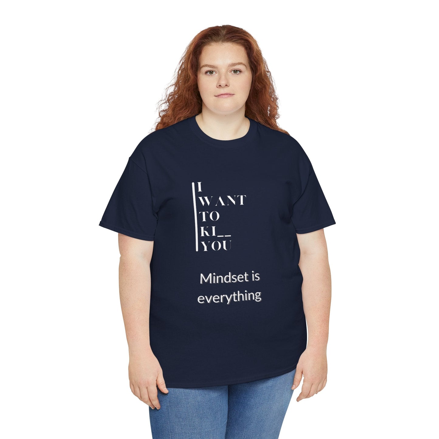 Mindset is Everything Unisex Heavy Cotton Tee | Motivational T-shirt for Personal Growth, Gift for Self - Improvement, Inspirational Apparel - Metamorphosis Creations