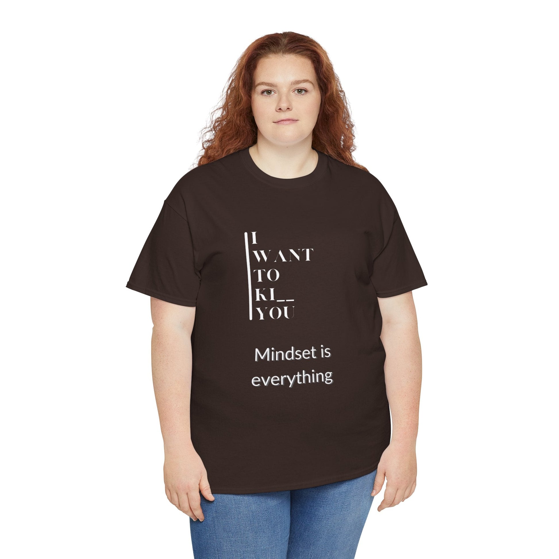 Mindset is Everything Unisex Heavy Cotton Tee | Motivational T-shirt for Personal Growth, Gift for Self - Improvement, Inspirational Apparel - Metamorphosis Creations
