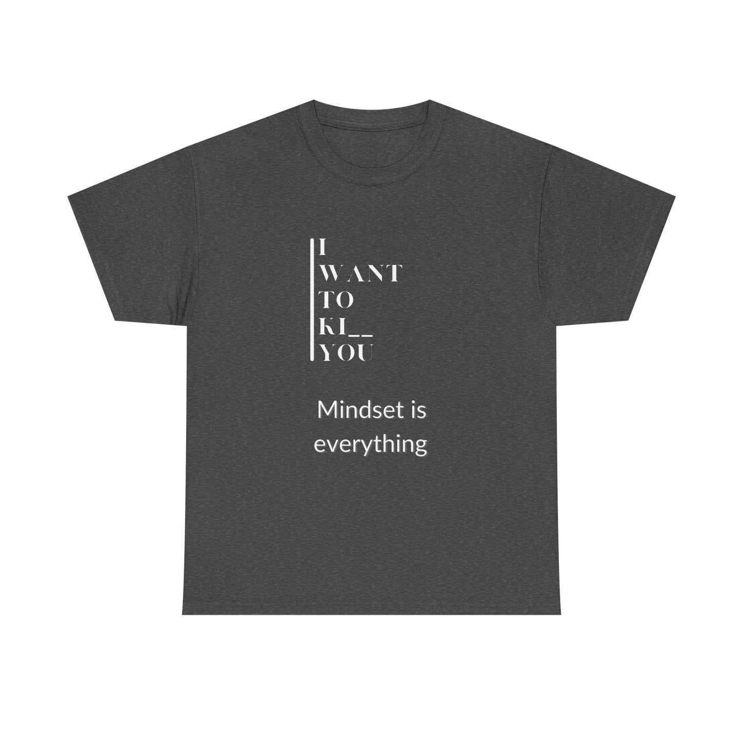 Mindset is Everything Unisex Heavy Cotton Tee | Motivational T-shirt for Personal Growth, Gift for Self - Improvement, Inspirational Apparel - Metamorphosis Creations