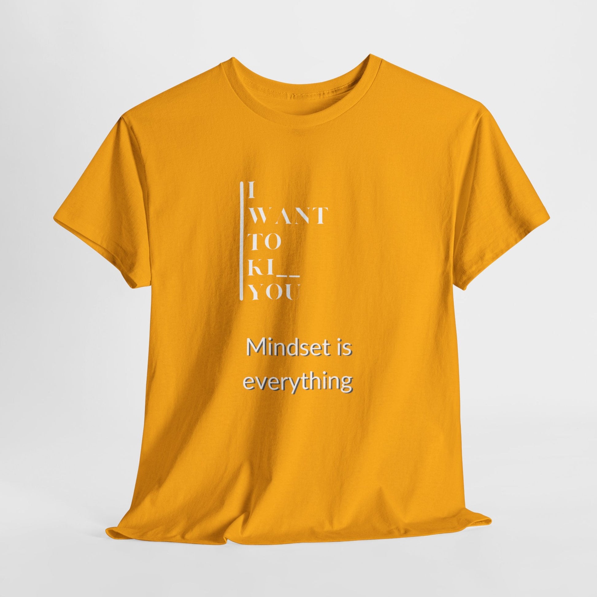 Mindset is Everything Unisex Heavy Cotton Tee | Motivational T-shirt for Personal Growth, Gift for Self - Improvement, Inspirational Apparel - Metamorphosis Creations