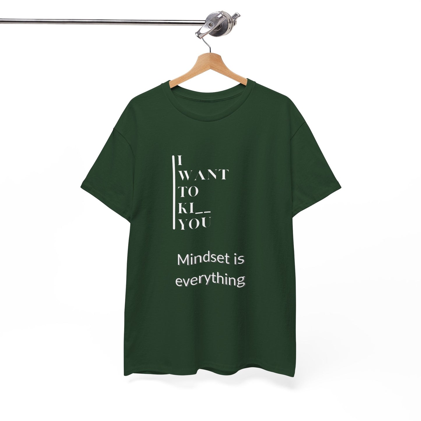Mindset is Everything Unisex Heavy Cotton Tee | Motivational T-shirt for Personal Growth, Gift for Self - Improvement, Inspirational Apparel - Metamorphosis Creations