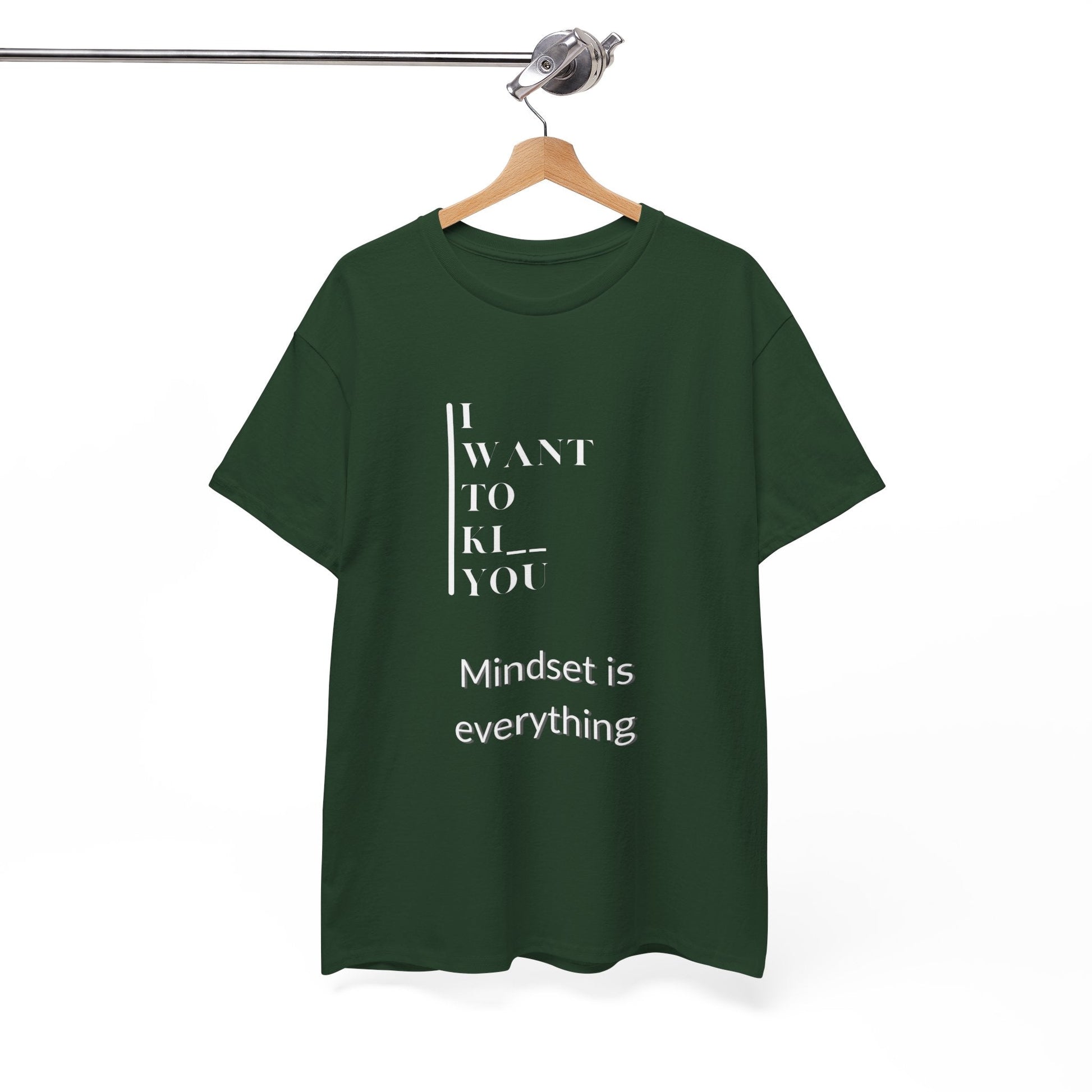 Mindset is Everything Unisex Heavy Cotton Tee | Motivational T-shirt for Personal Growth, Gift for Self - Improvement, Inspirational Apparel - Metamorphosis Creations