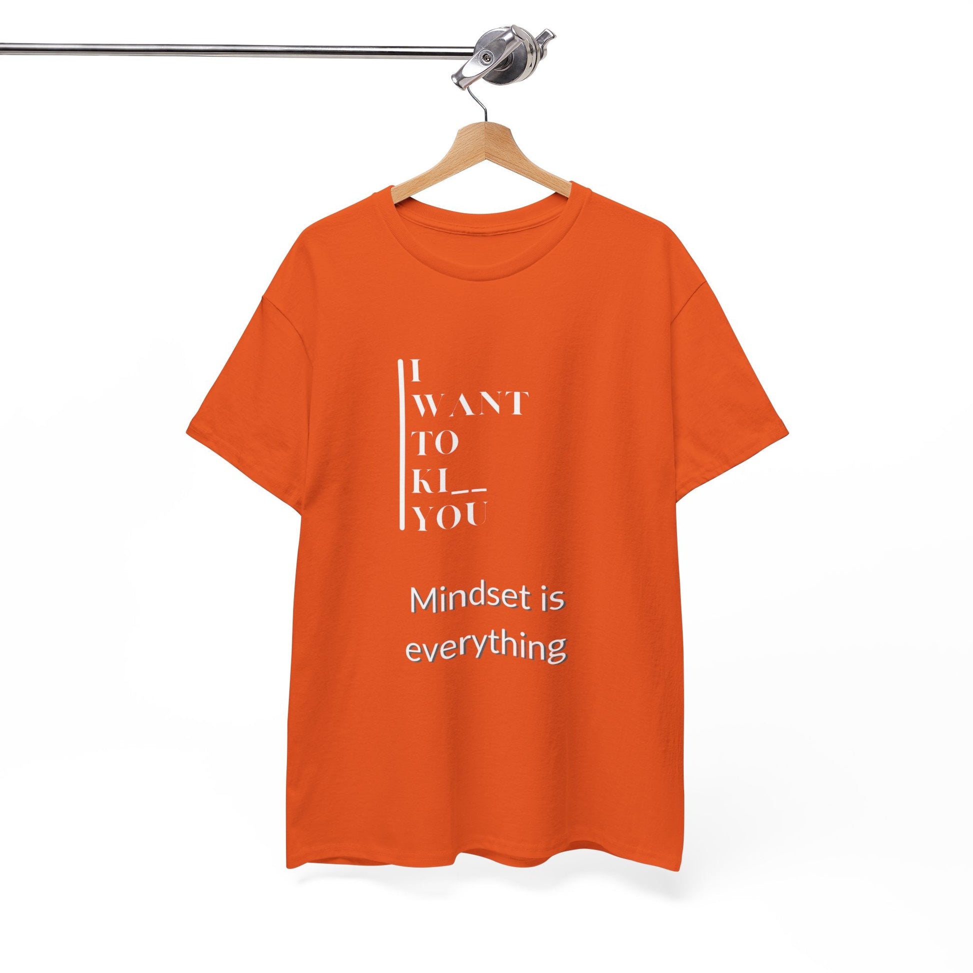 Mindset is Everything Unisex Heavy Cotton Tee | Motivational T-shirt for Personal Growth, Gift for Self - Improvement, Inspirational Apparel - Metamorphosis Creations