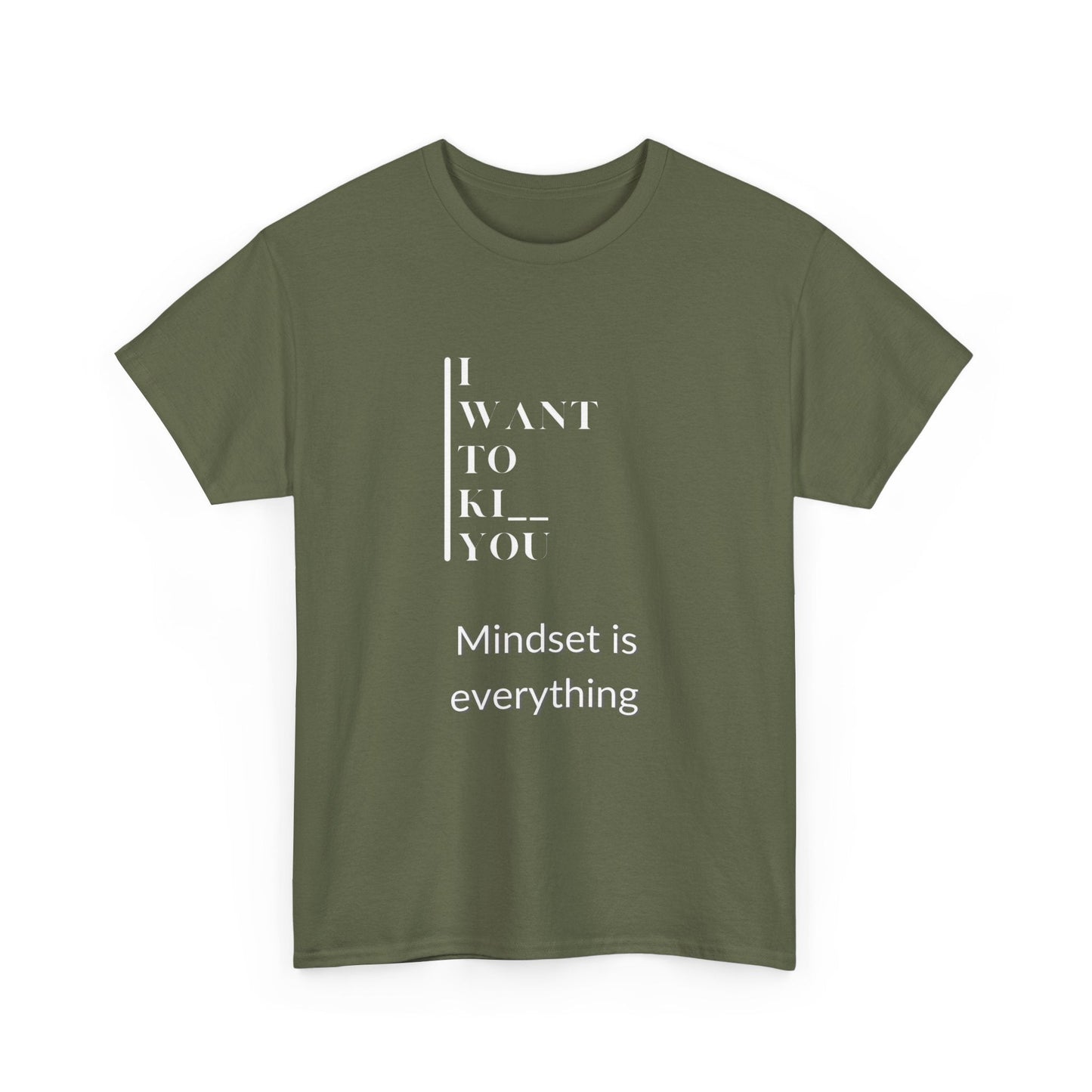 Mindset is Everything Unisex Heavy Cotton Tee | Motivational T-shirt for Personal Growth, Gift for Self - Improvement, Inspirational Apparel - Metamorphosis Creations