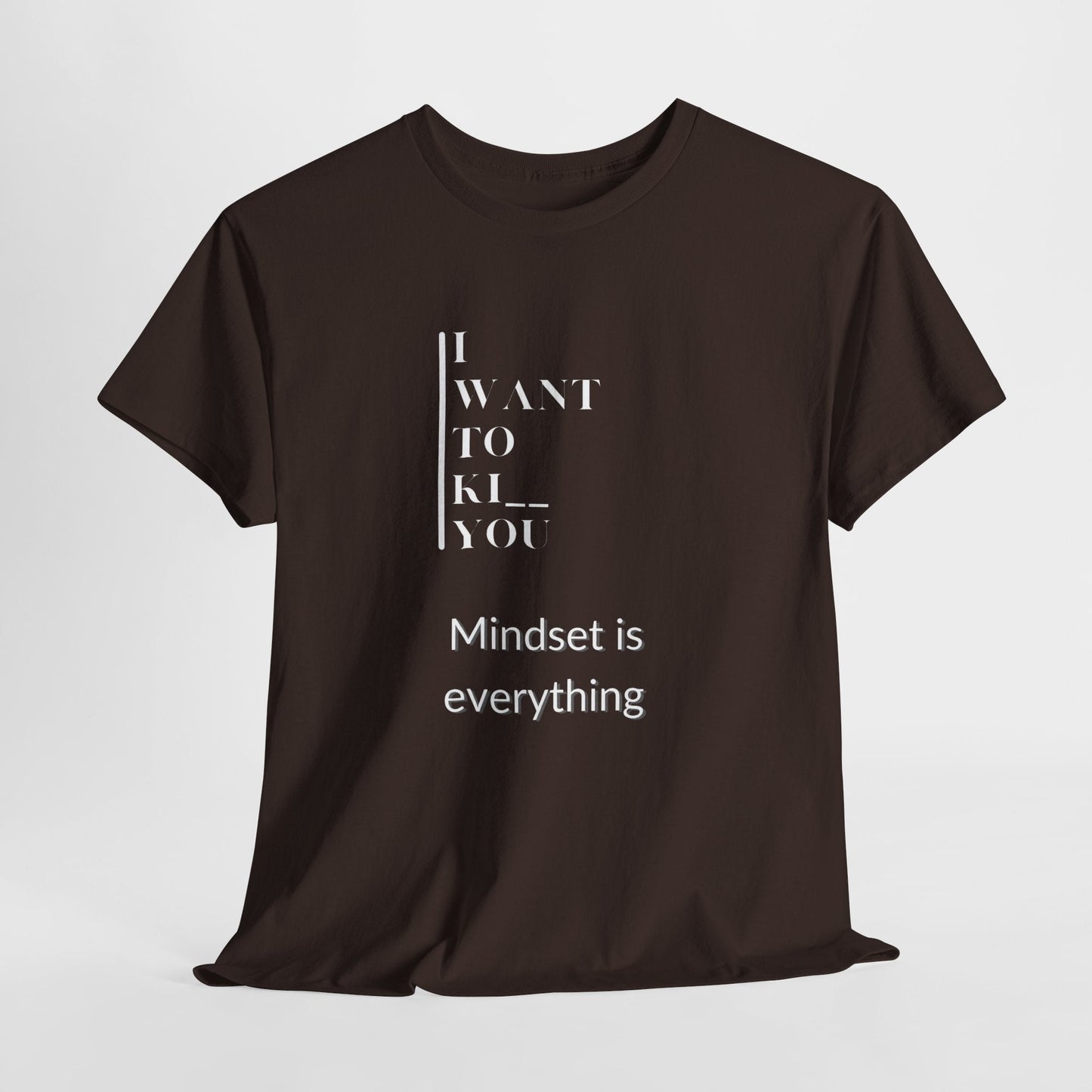 Mindset is Everything Unisex Heavy Cotton Tee | Motivational T-shirt for Personal Growth, Gift for Self - Improvement, Inspirational Apparel - Metamorphosis Creations