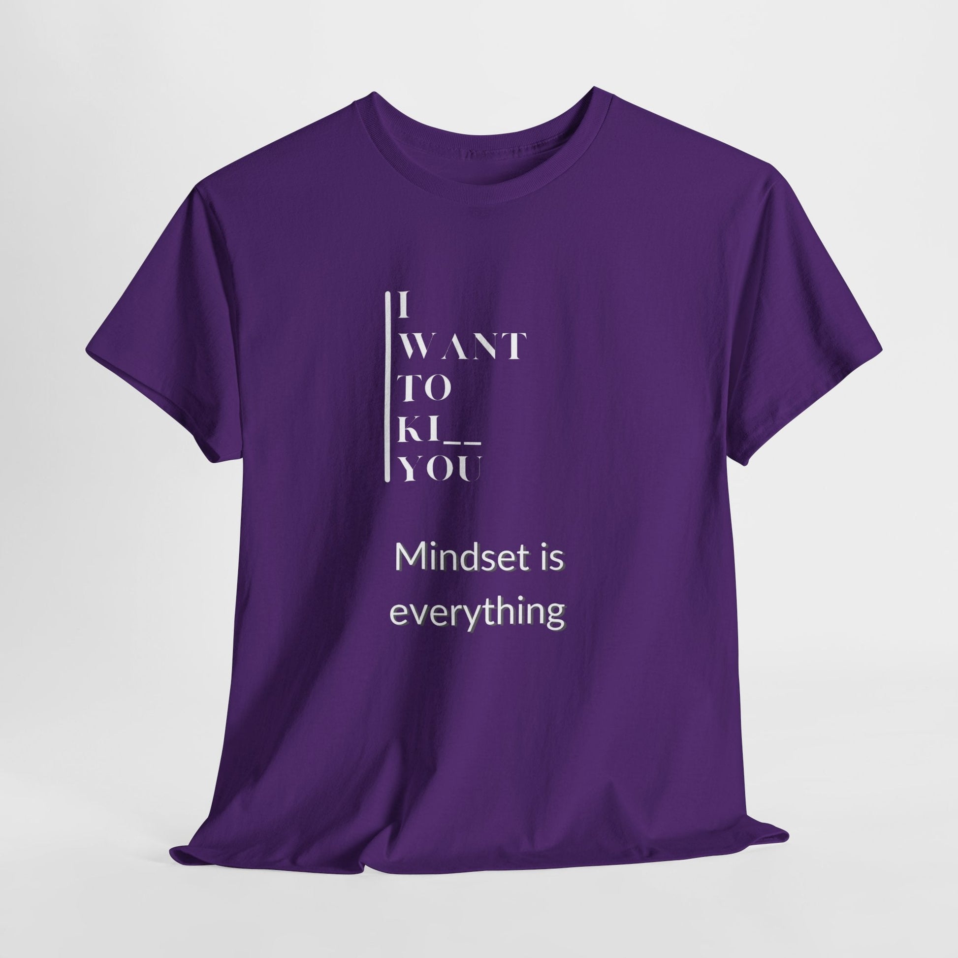 Mindset is Everything Unisex Heavy Cotton Tee | Motivational T-shirt for Personal Growth, Gift for Self - Improvement, Inspirational Apparel - Metamorphosis Creations