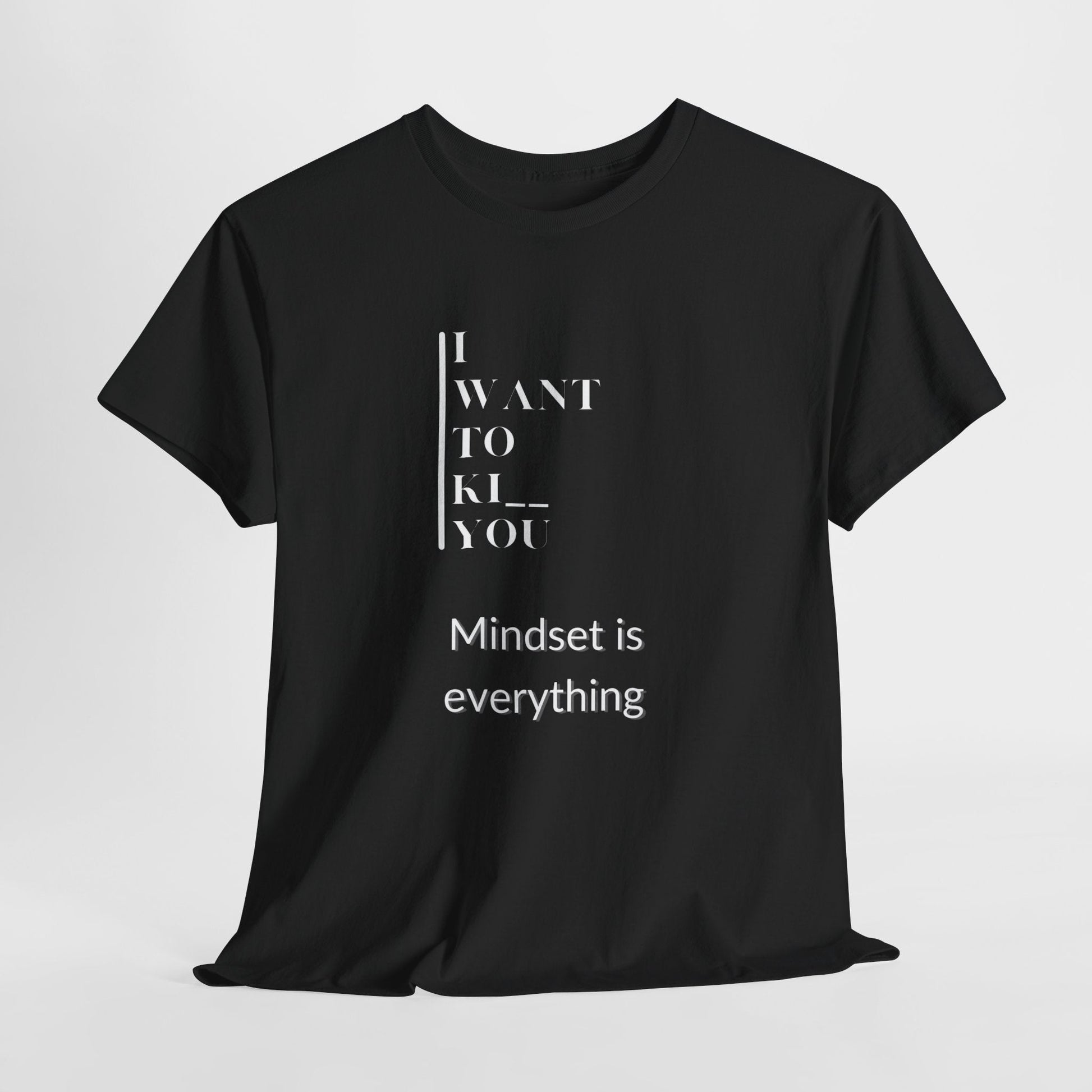 Mindset is Everything Unisex Heavy Cotton Tee | Motivational T-shirt for Personal Growth, Gift for Self - Improvement, Inspirational Apparel - Metamorphosis Creations
