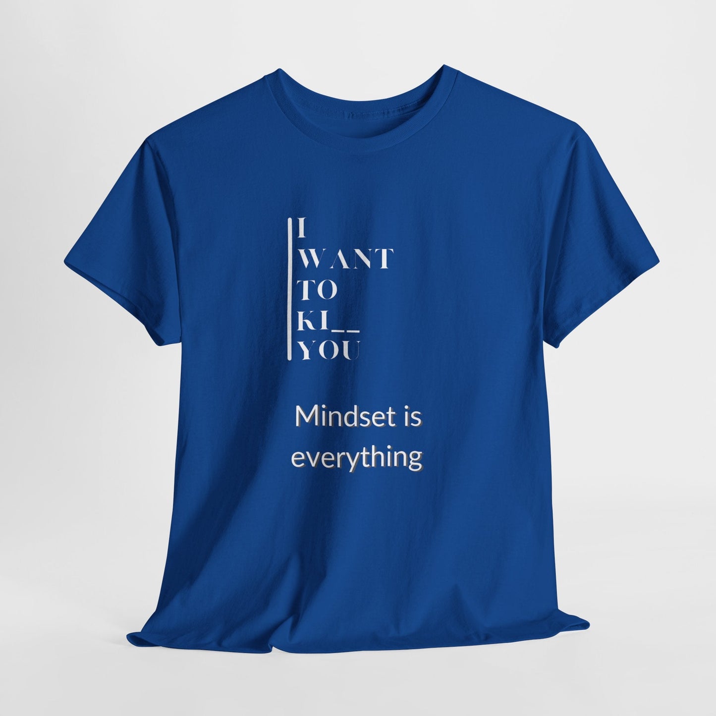 Mindset is Everything Unisex Heavy Cotton Tee | Motivational T-shirt for Personal Growth, Gift for Self - Improvement, Inspirational Apparel - Metamorphosis Creations