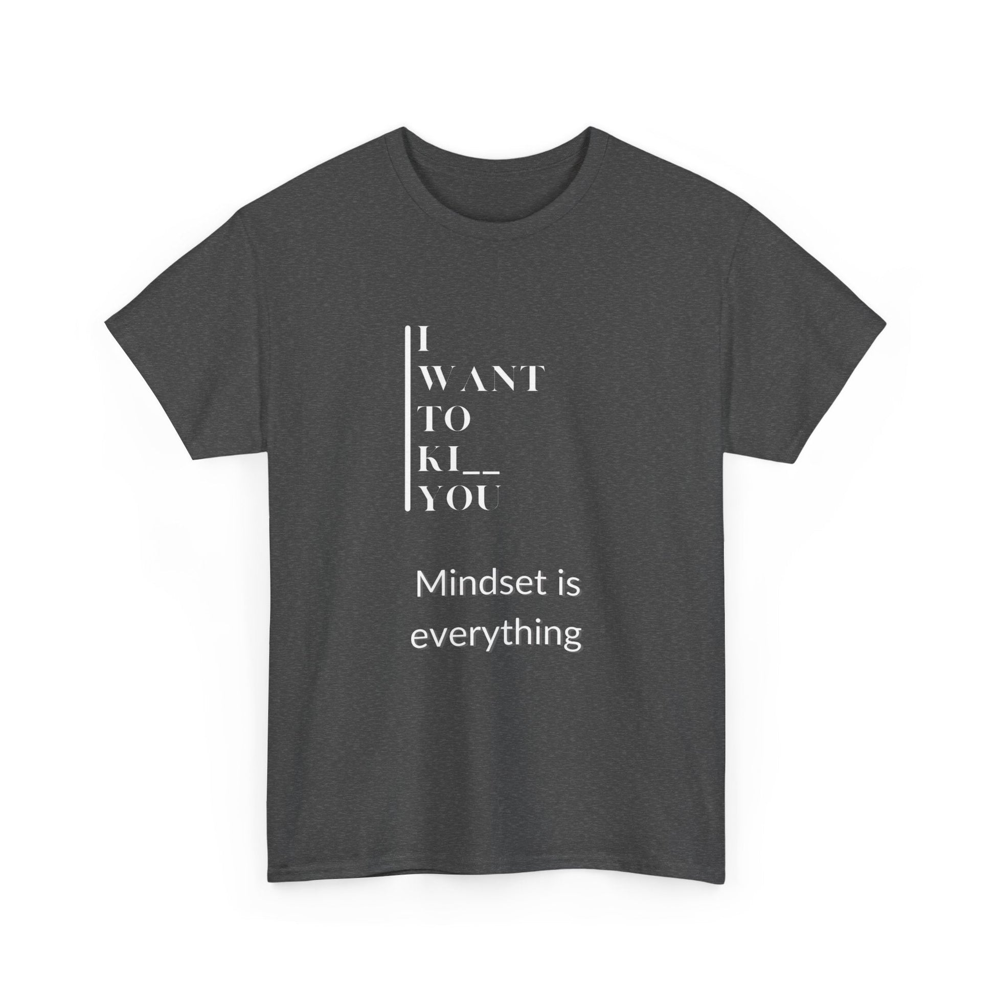 Mindset is Everything Unisex Heavy Cotton Tee | Motivational T-shirt for Personal Growth, Gift for Self - Improvement, Inspirational Apparel - Metamorphosis Creations