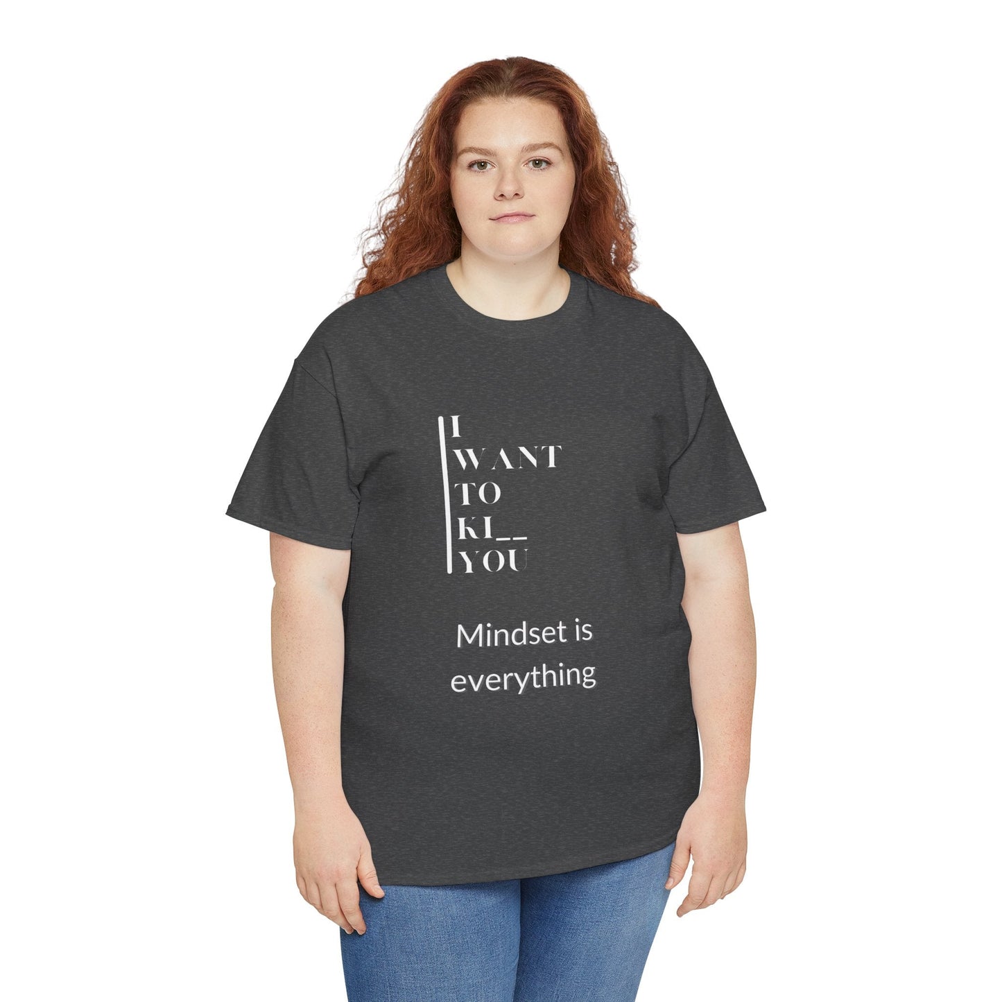 Mindset is Everything Unisex Heavy Cotton Tee | Motivational T-shirt for Personal Growth, Gift for Self - Improvement, Inspirational Apparel - Metamorphosis Creations