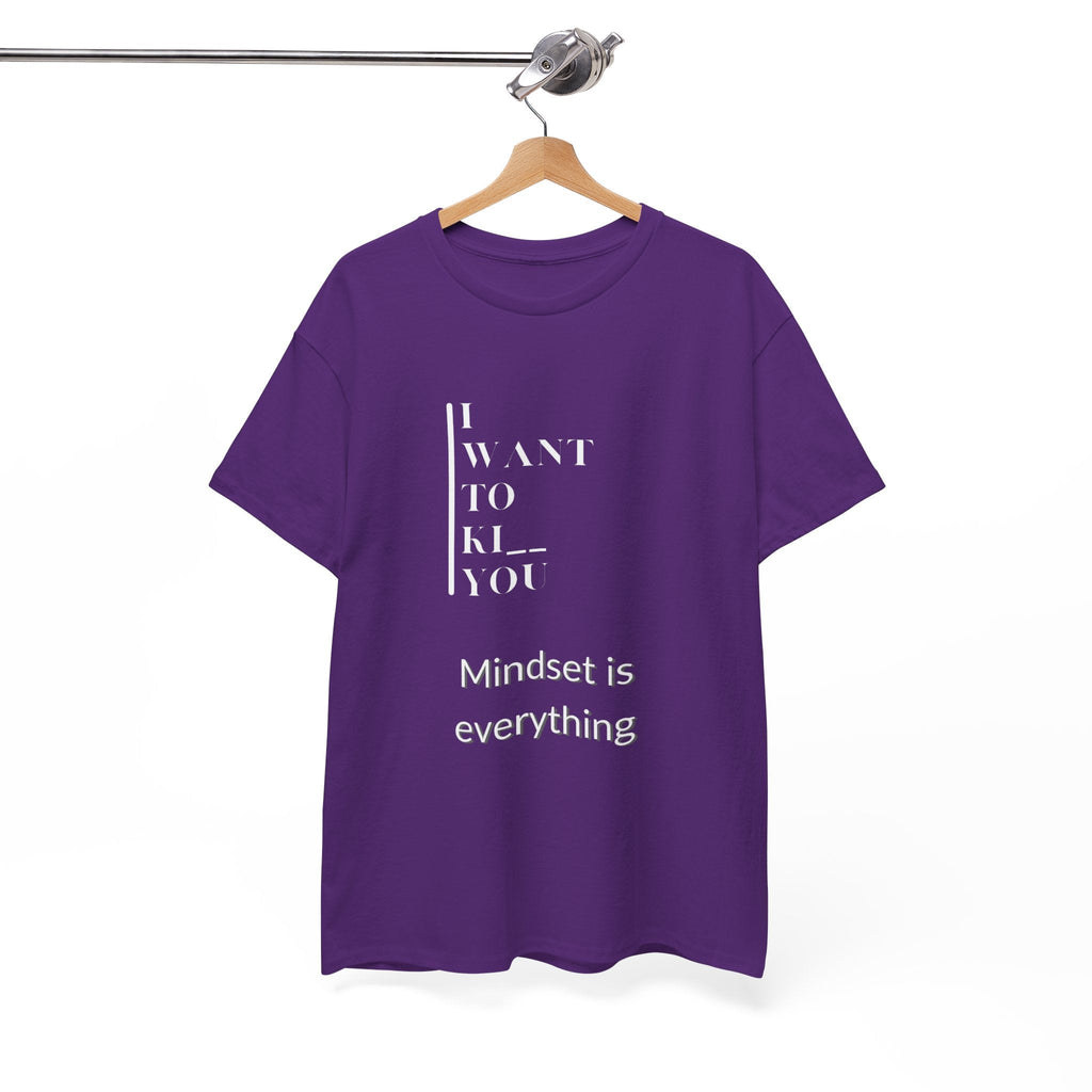 Mindset is Everything Unisex Heavy Cotton Tee | Motivational T-shirt for Personal Growth, Gift for Self - Improvement, Inspirational Apparel - Metamorphosis Creations