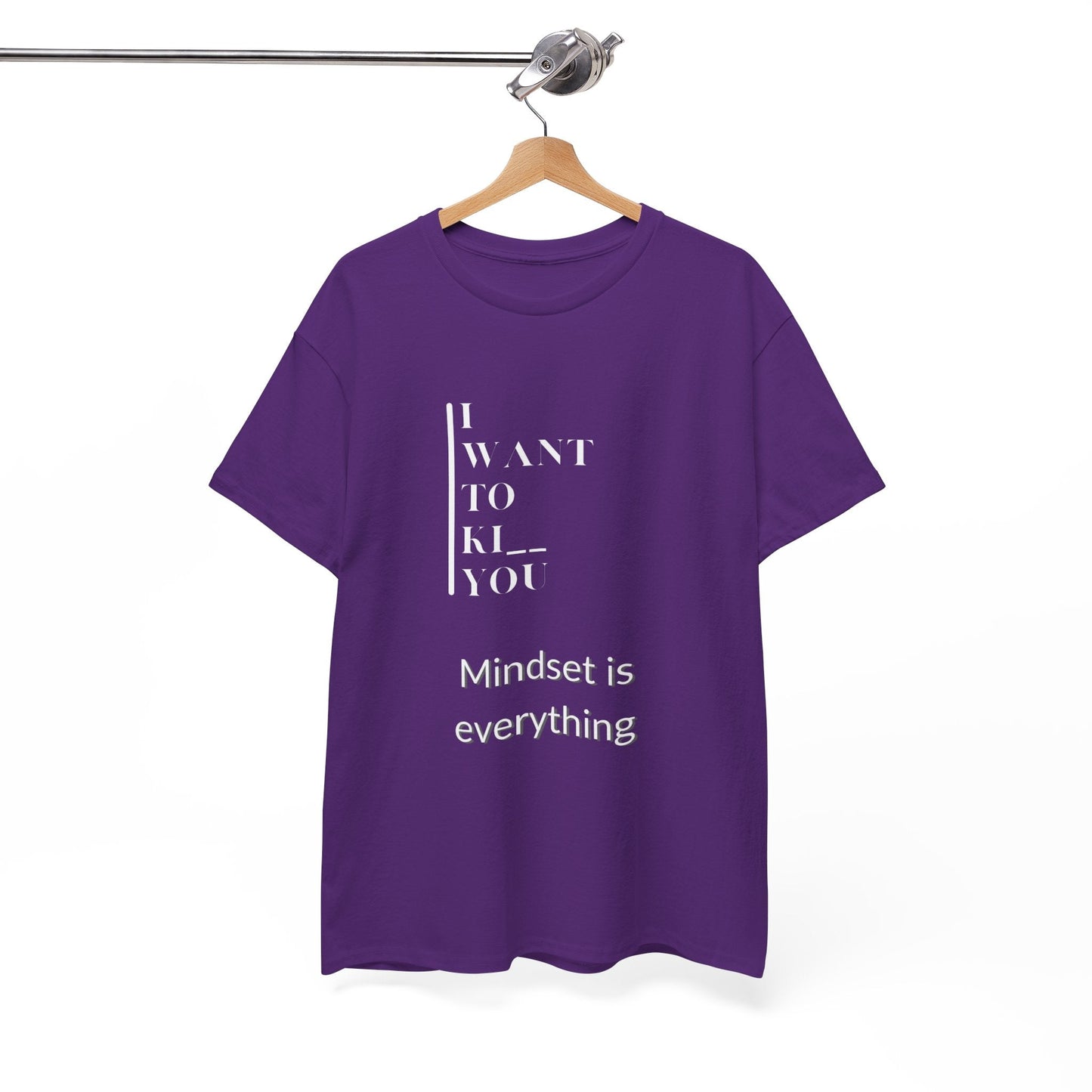 Mindset is Everything Unisex Heavy Cotton Tee | Motivational T-shirt for Personal Growth, Gift for Self - Improvement, Inspirational Apparel - Metamorphosis Creations