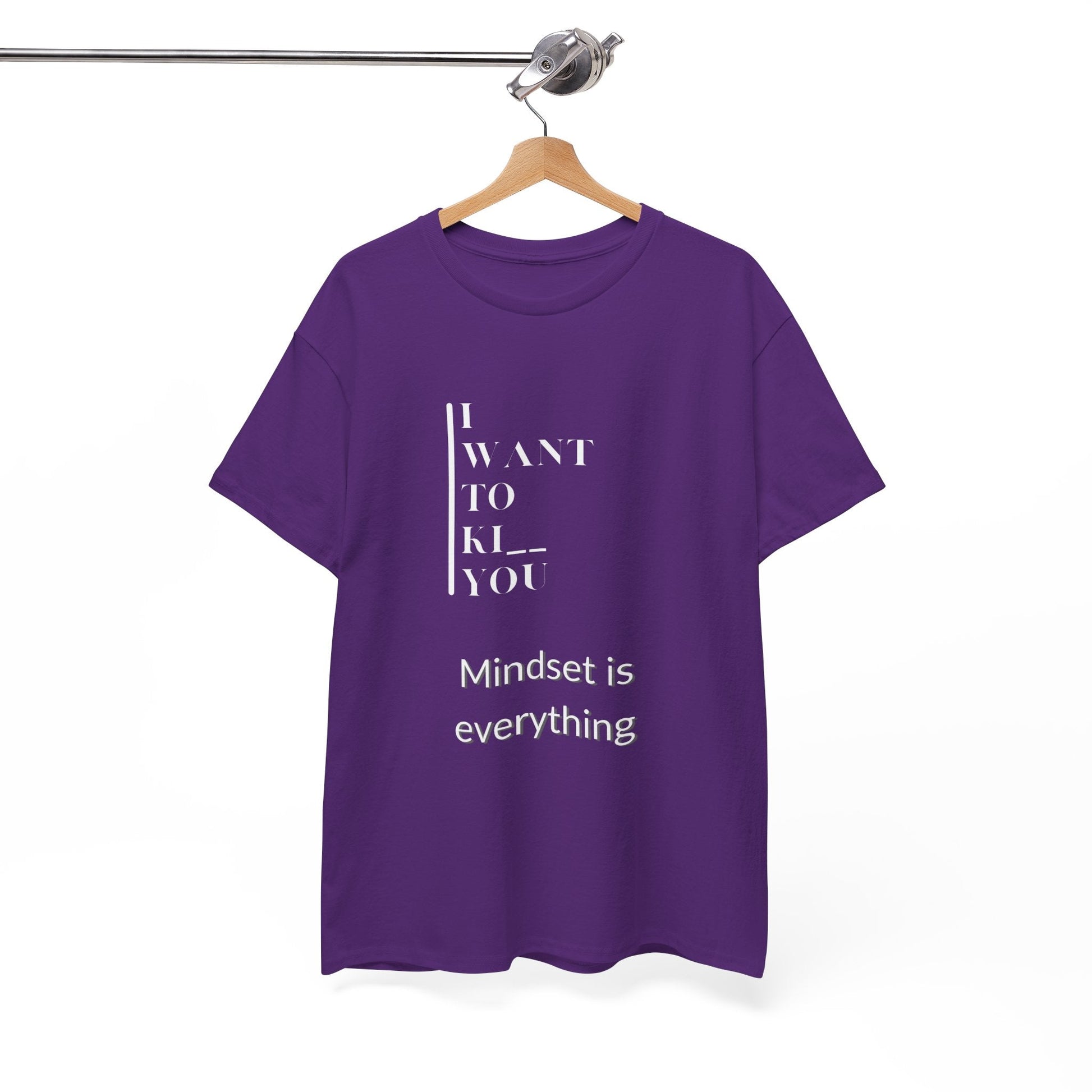 Mindset is Everything Unisex Heavy Cotton Tee | Motivational T-shirt for Personal Growth, Gift for Self - Improvement, Inspirational Apparel - Metamorphosis Creations