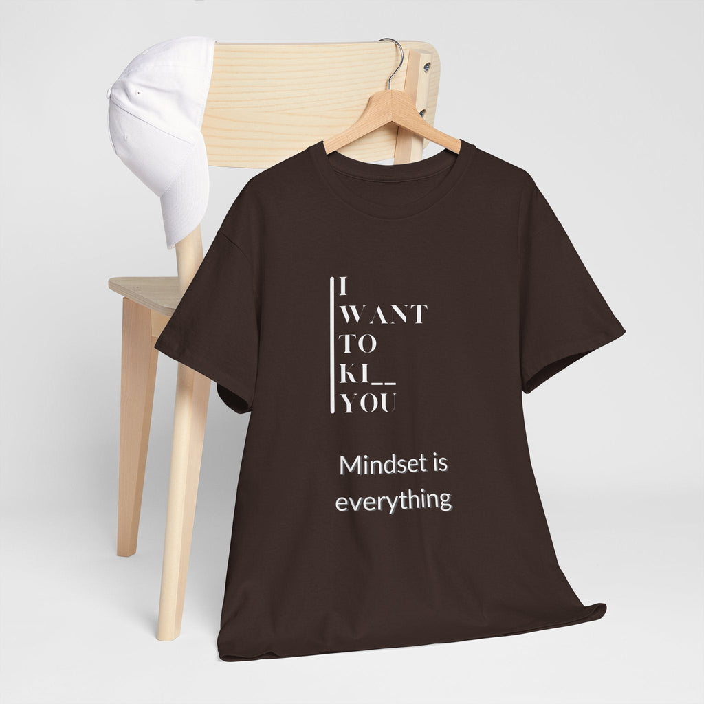 Mindset is Everything Unisex Heavy Cotton Tee | Motivational T-shirt for Personal Growth, Gift for Self - Improvement, Inspirational Apparel - Metamorphosis Creations