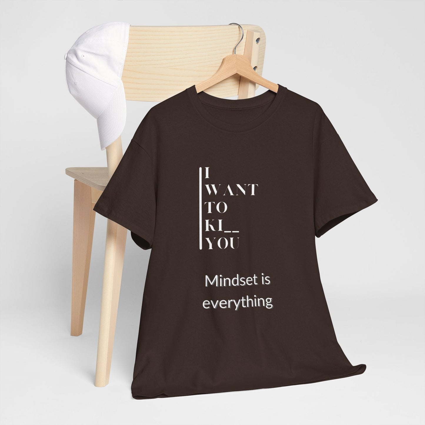 Mindset is Everything Unisex Heavy Cotton Tee | Motivational T-shirt for Personal Growth, Gift for Self - Improvement, Inspirational Apparel - Metamorphosis Creations