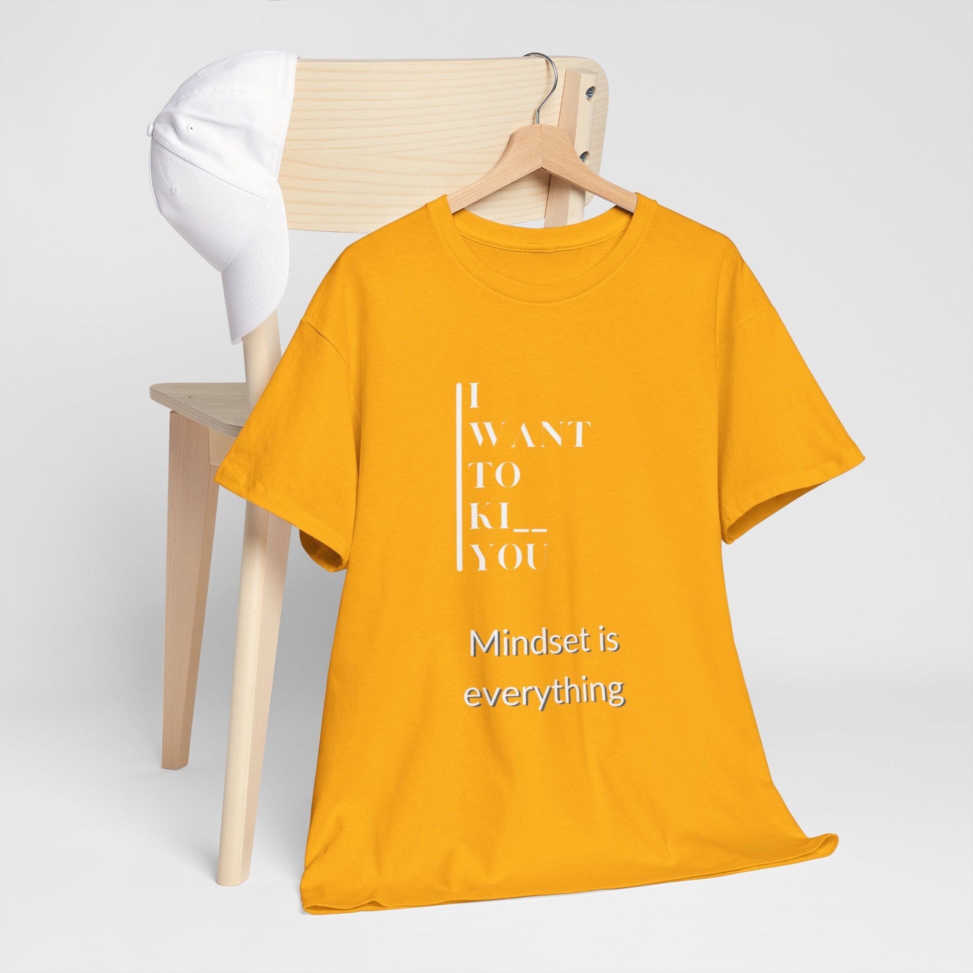 Mindset is Everything Unisex Heavy Cotton Tee | Motivational T-shirt for Personal Growth, Gift for Self - Improvement, Inspirational Apparel - Metamorphosis Creations