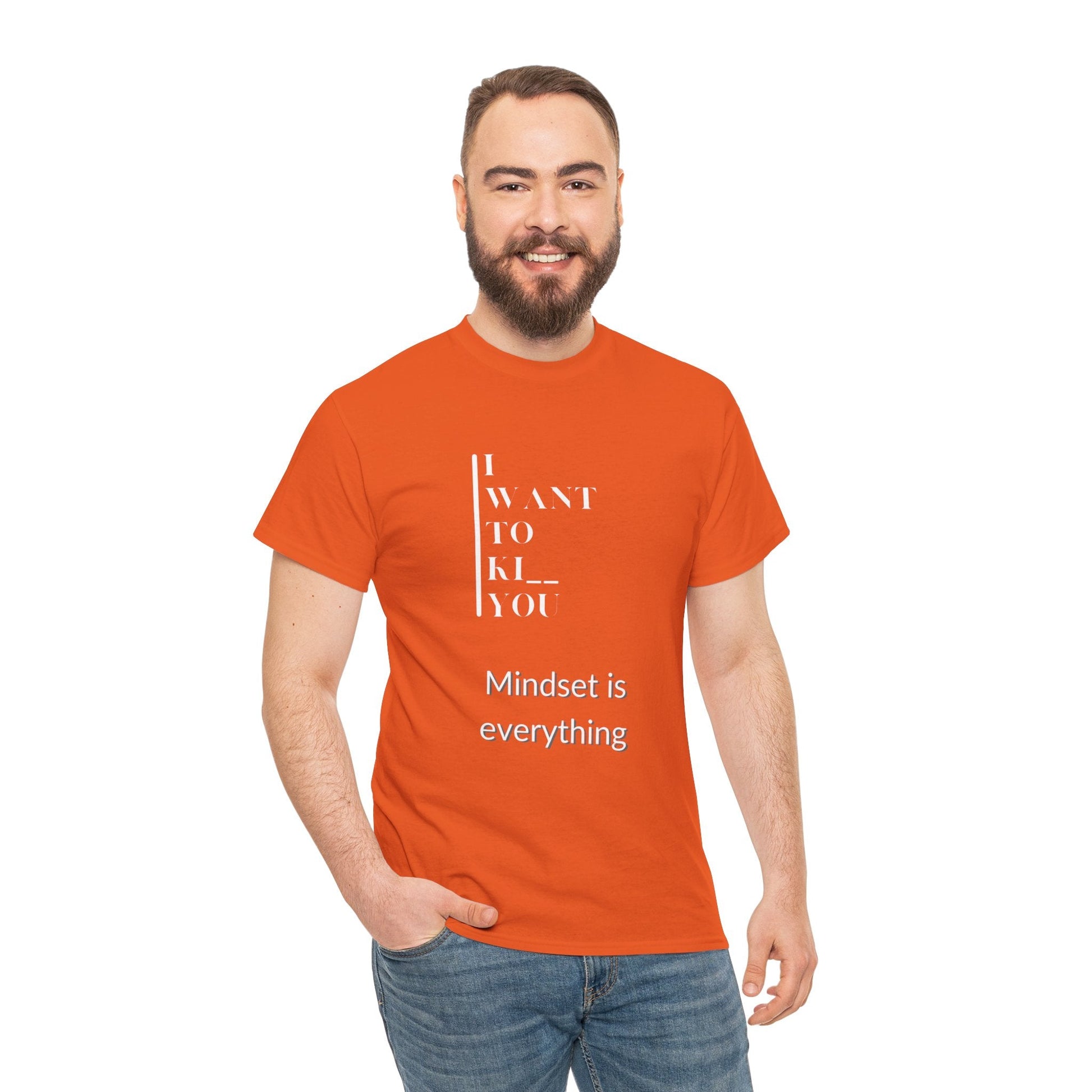 Mindset is Everything Unisex Heavy Cotton Tee | Motivational T-shirt for Personal Growth, Gift for Self - Improvement, Inspirational Apparel - Metamorphosis Creations