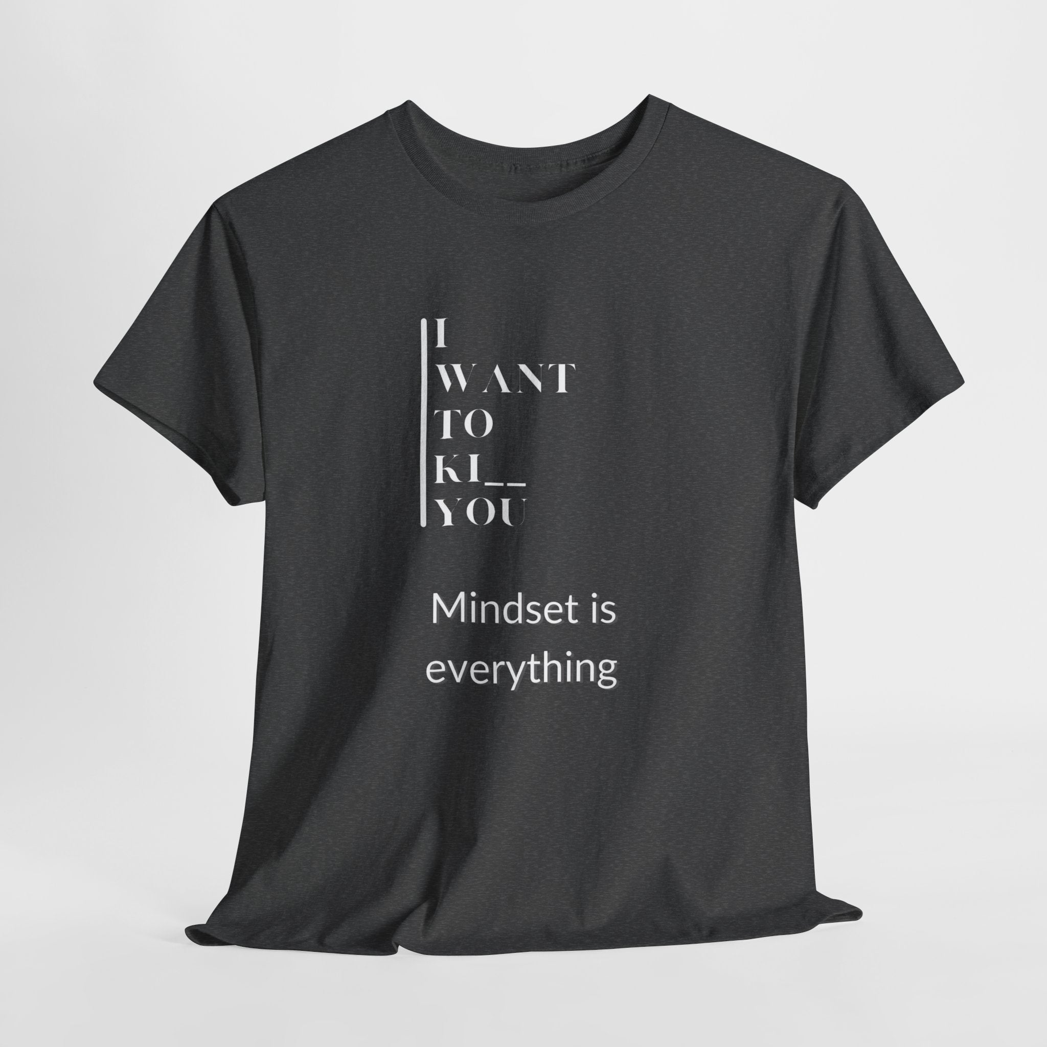 Mindset is Everything Unisex Heavy Cotton Tee | Motivational T-shirt for Personal Growth, Gift for Self - Improvement, Inspirational Apparel - Metamorphosis Creations