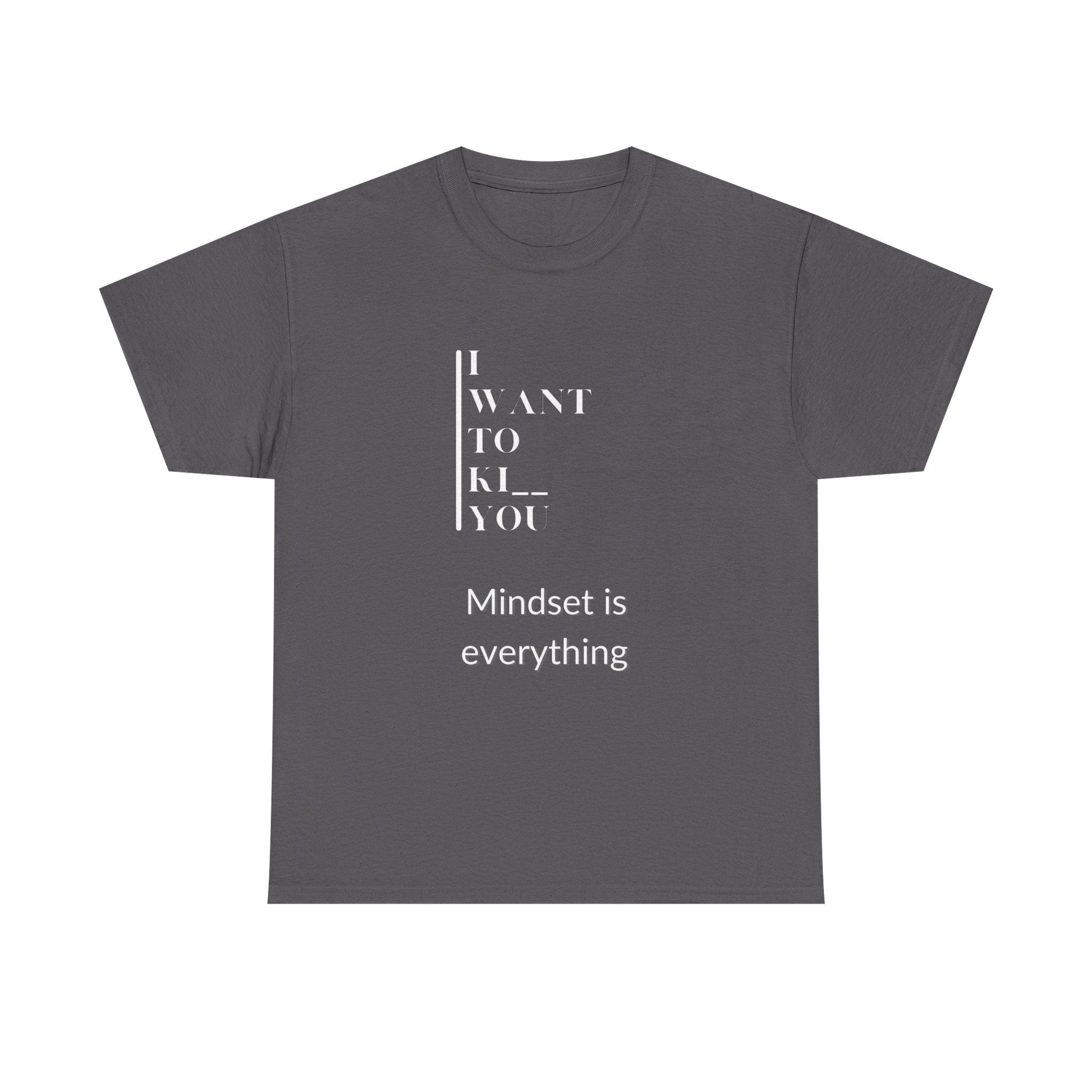 Mindset is Everything Unisex Heavy Cotton Tee | Motivational T-shirt for Personal Growth, Gift for Self - Improvement, Inspirational Apparel - Metamorphosis Creations