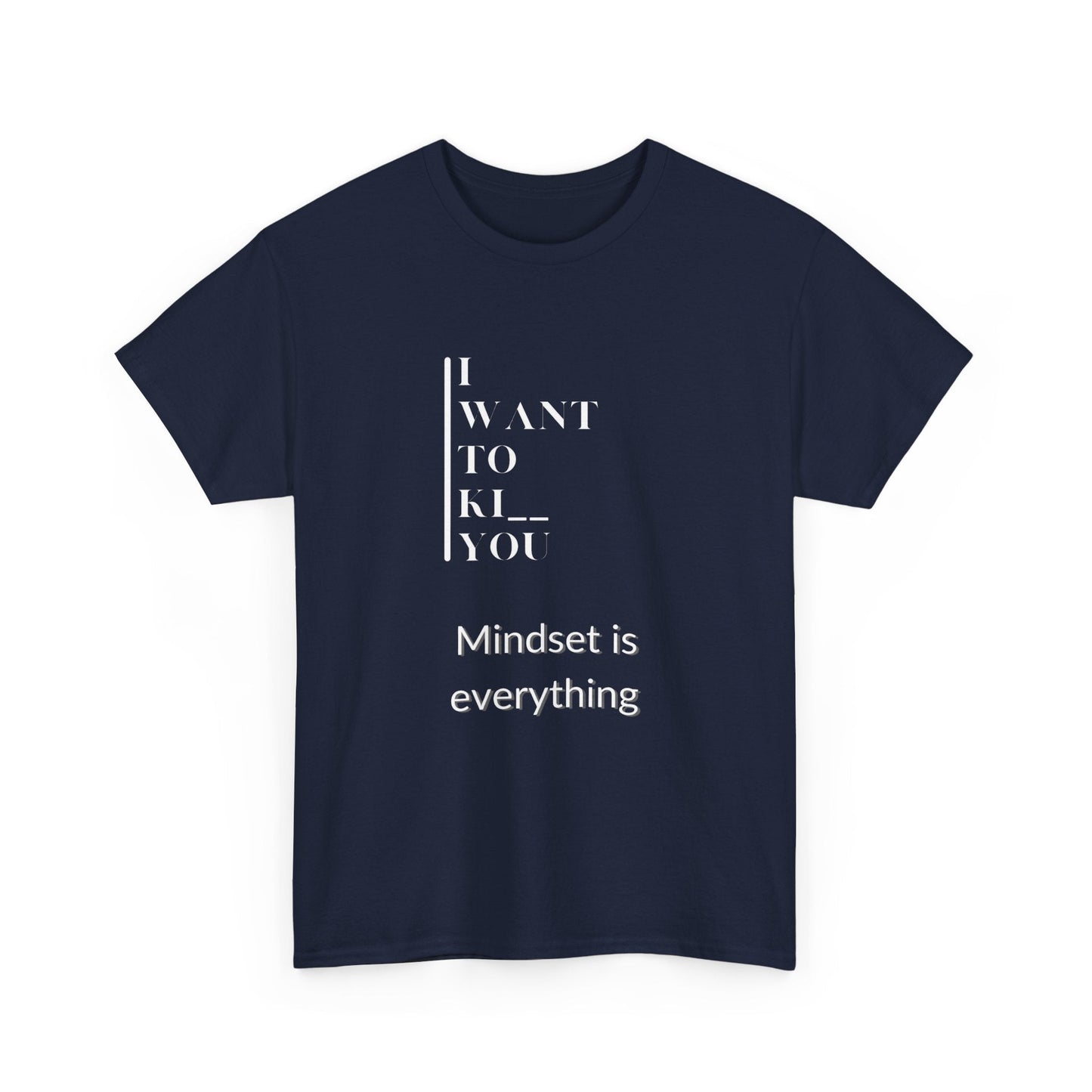 Mindset is Everything Unisex Heavy Cotton Tee | Motivational T-shirt for Personal Growth, Gift for Self - Improvement, Inspirational Apparel - Metamorphosis Creations