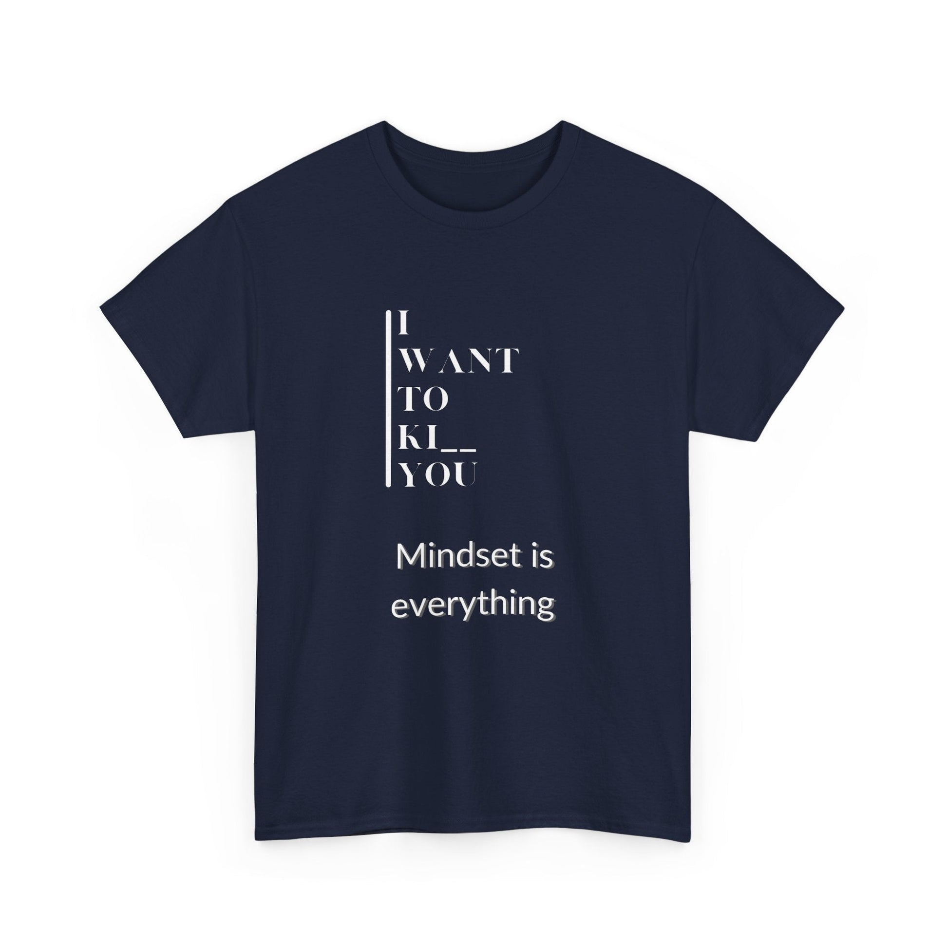 Mindset is Everything Unisex Heavy Cotton Tee | Motivational T-shirt for Personal Growth, Gift for Self - Improvement, Inspirational Apparel - Metamorphosis Creations