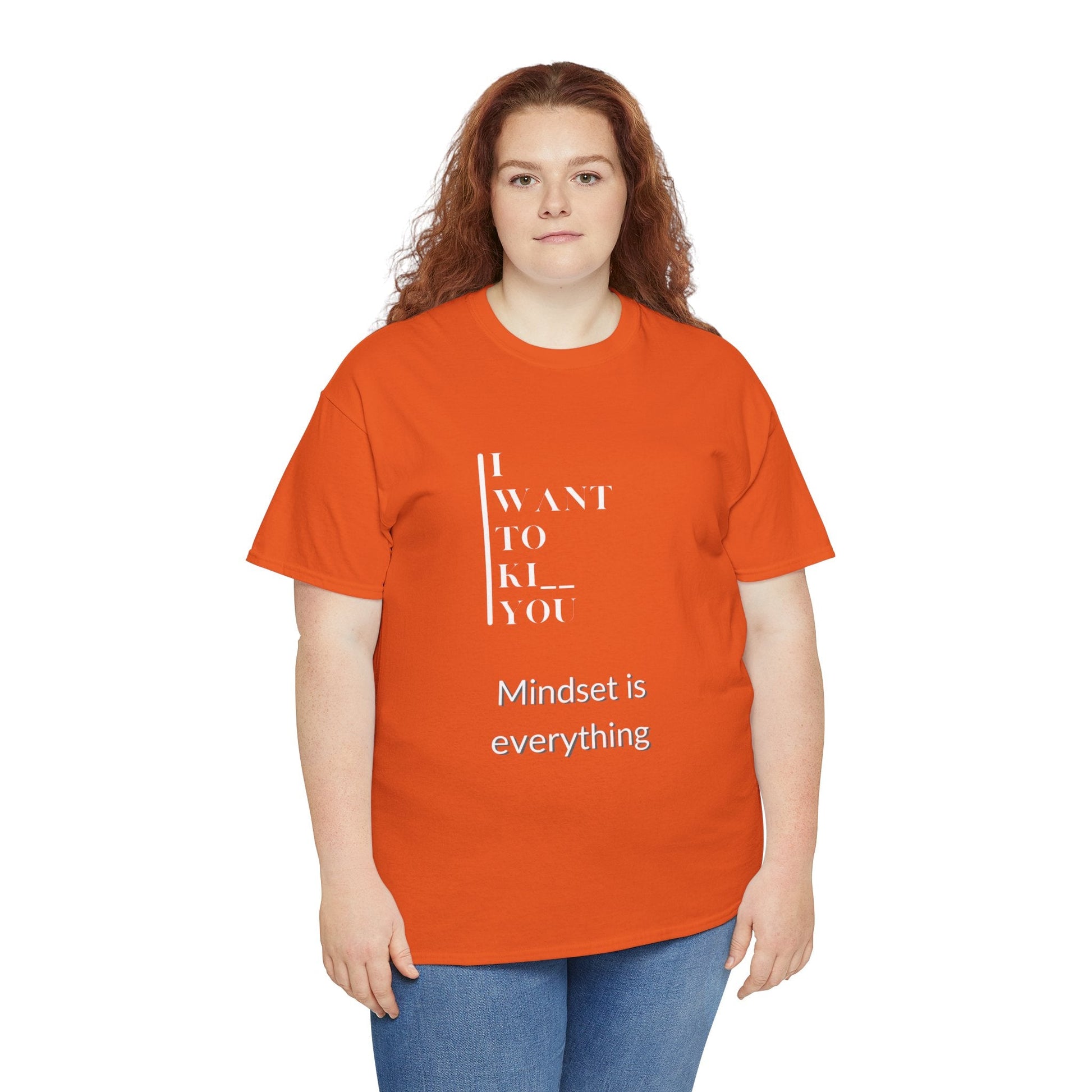 Mindset is Everything Unisex Heavy Cotton Tee | Motivational T-shirt for Personal Growth, Gift for Self - Improvement, Inspirational Apparel - Metamorphosis Creations