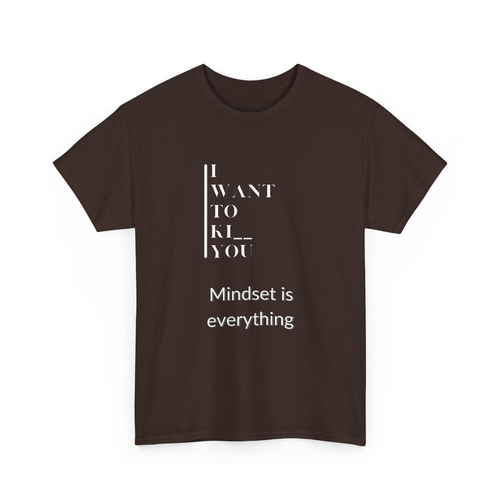 Mindset is Everything Unisex Heavy Cotton Tee | Motivational T-shirt for Personal Growth, Gift for Self - Improvement, Inspirational Apparel - Metamorphosis Creations