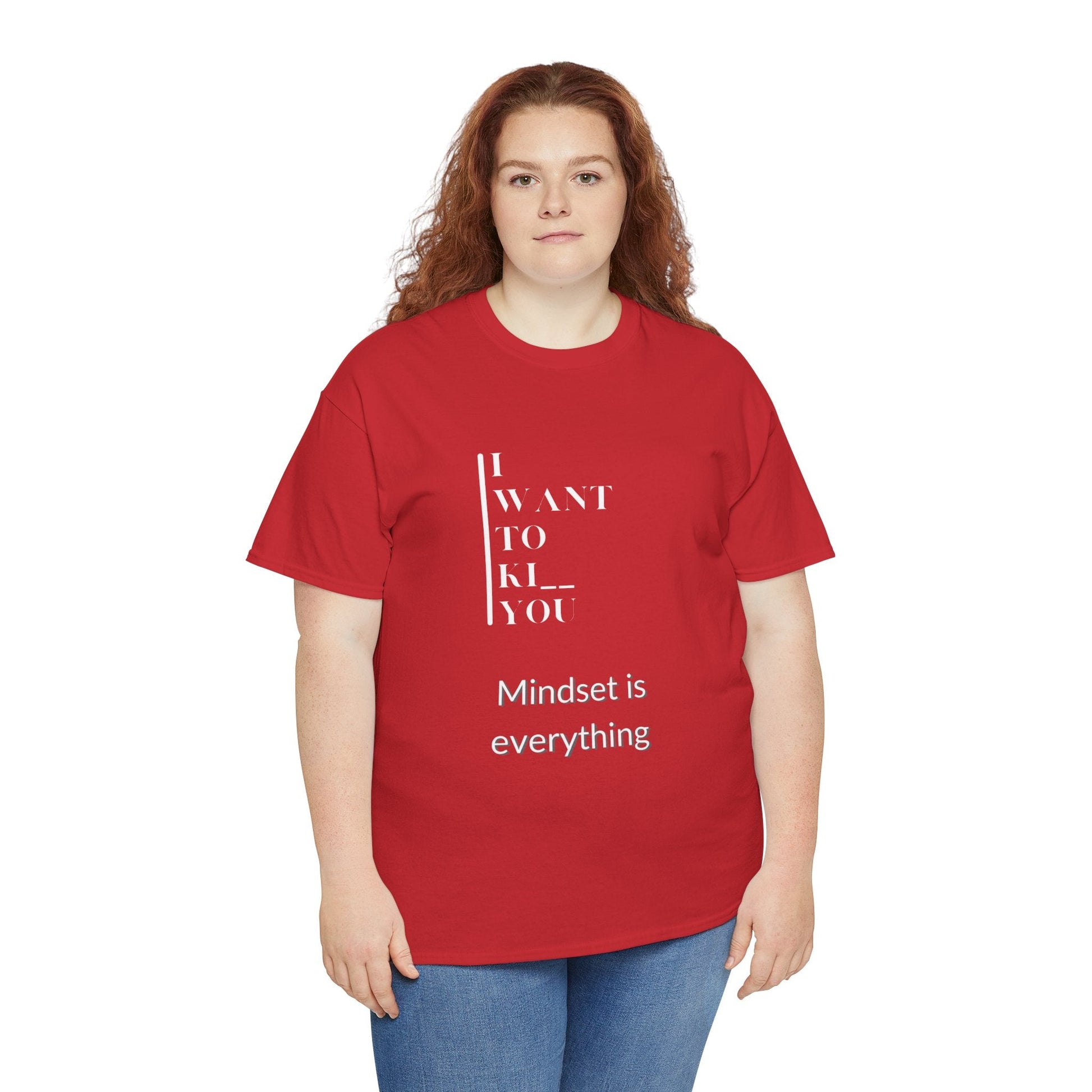 Mindset is Everything Unisex Heavy Cotton Tee | Motivational T-shirt for Personal Growth, Gift for Self - Improvement, Inspirational Apparel - Metamorphosis Creations