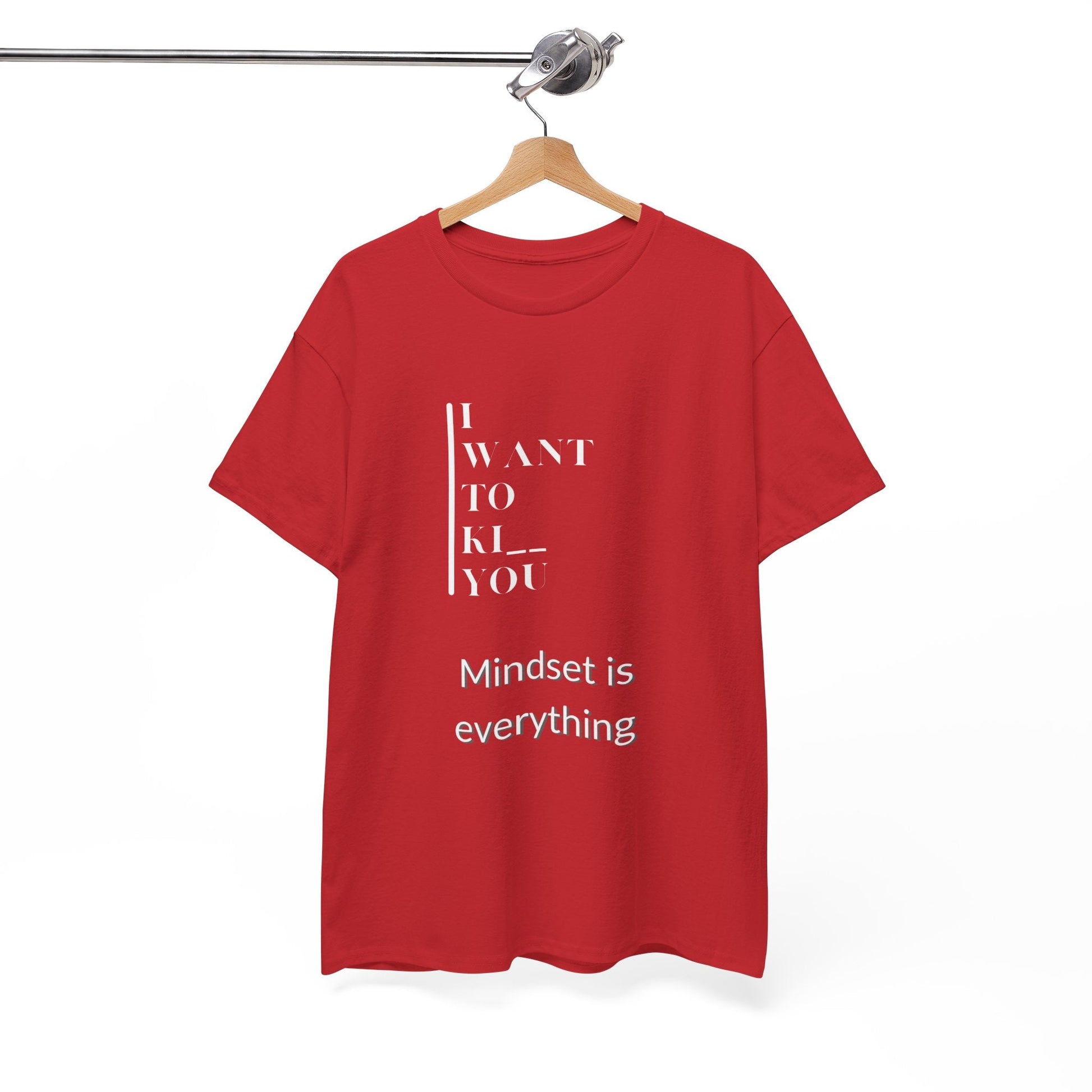 Mindset is Everything Unisex Heavy Cotton Tee | Motivational T-shirt for Personal Growth, Gift for Self - Improvement, Inspirational Apparel - Metamorphosis Creations