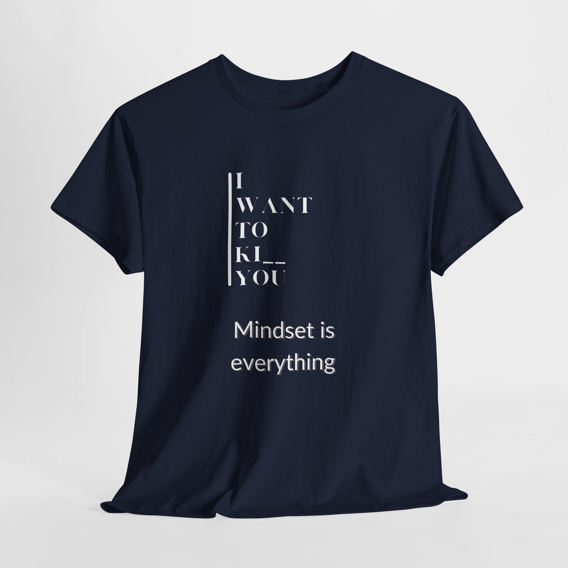 Mindset is Everything Unisex Heavy Cotton Tee | Motivational T-shirt for Personal Growth, Gift for Self - Improvement, Inspirational Apparel - Metamorphosis Creations