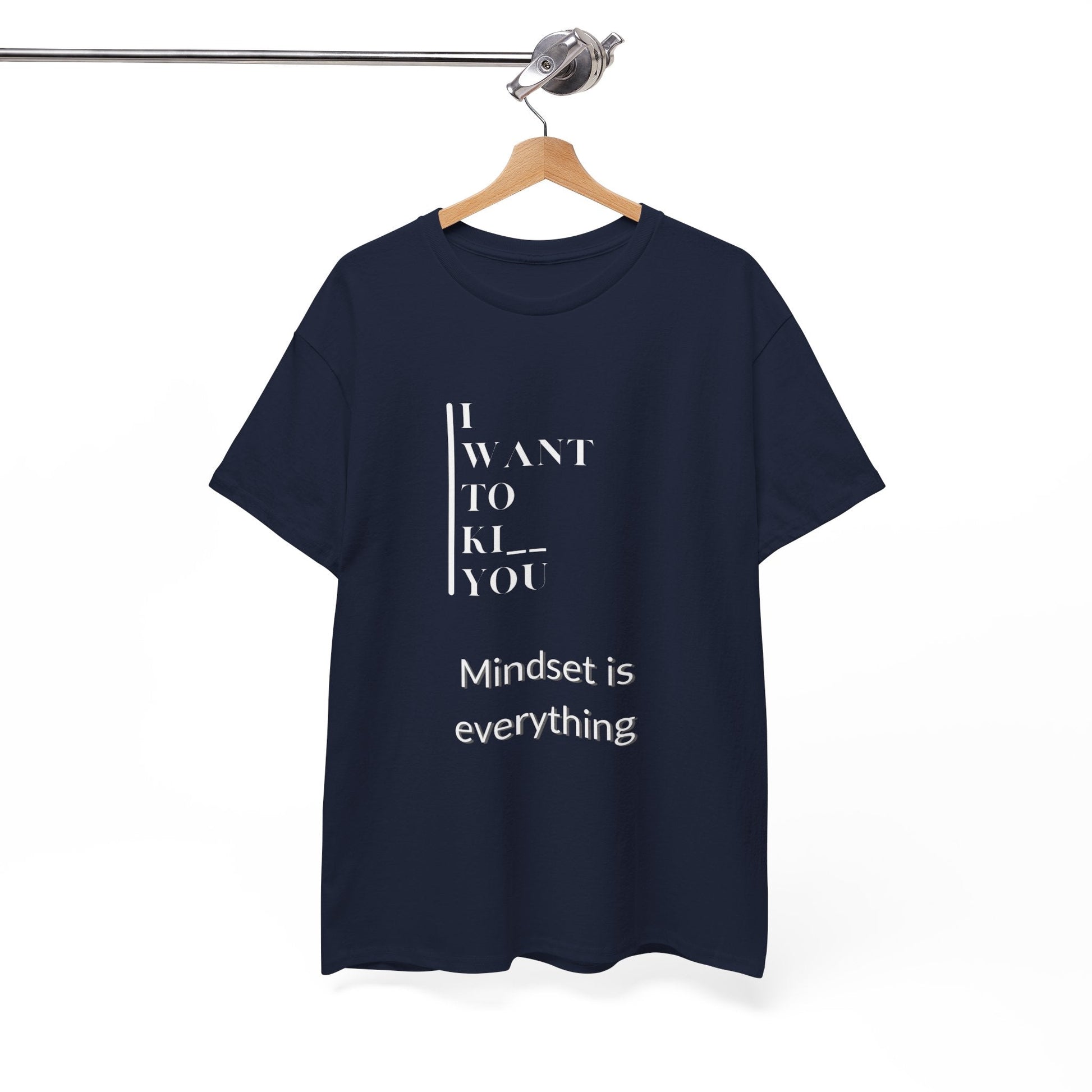 Mindset is Everything Unisex Heavy Cotton Tee | Motivational T-shirt for Personal Growth, Gift for Self - Improvement, Inspirational Apparel - Metamorphosis Creations