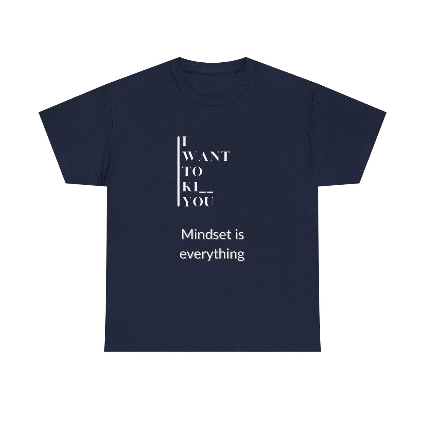 Mindset is Everything Unisex Heavy Cotton Tee | Motivational T-shirt for Personal Growth, Gift for Self - Improvement, Inspirational Apparel - Metamorphosis Creations