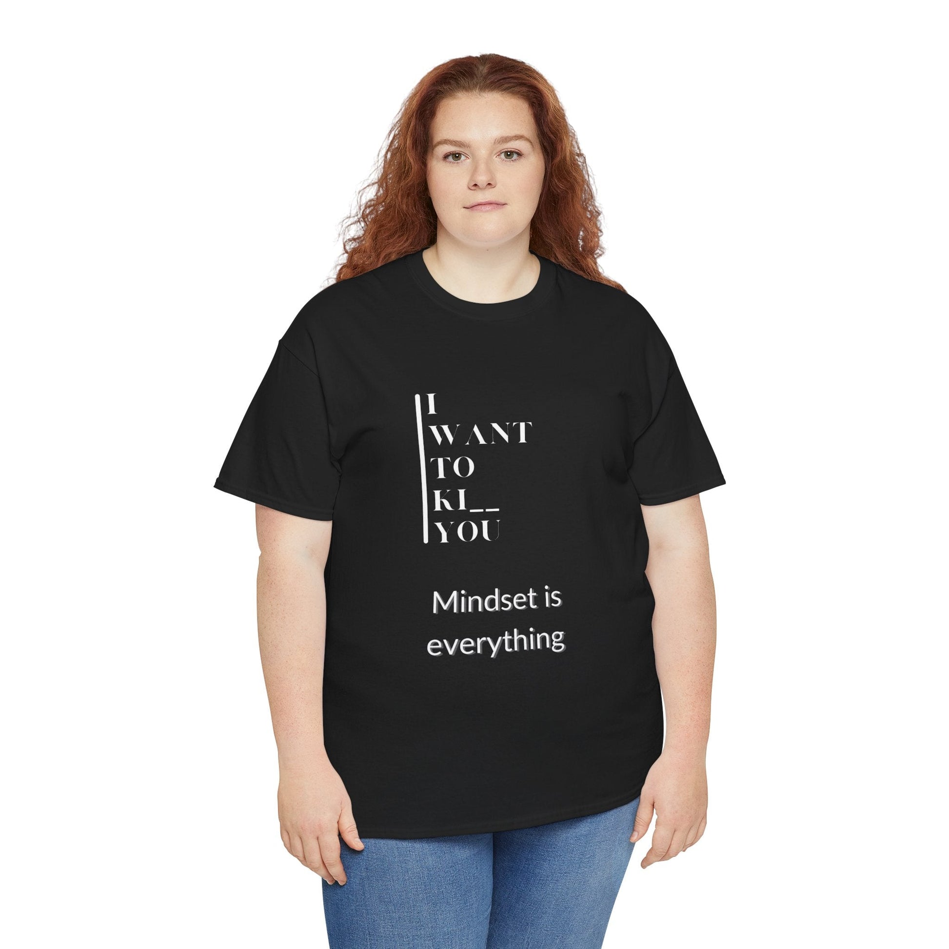 Mindset is Everything Unisex Heavy Cotton Tee | Motivational T-shirt for Personal Growth, Gift for Self - Improvement, Inspirational Apparel - Metamorphosis Creations