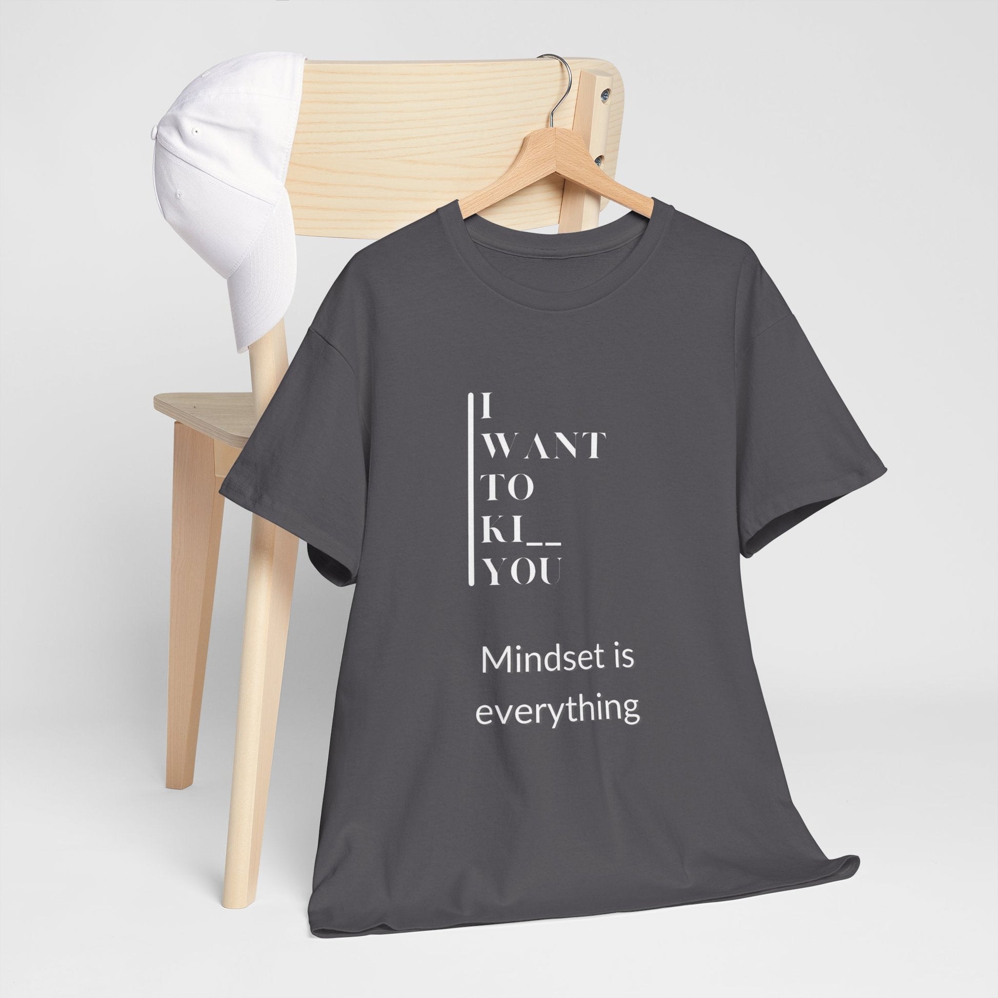 Mindset is Everything Unisex Heavy Cotton Tee | Motivational T-shirt for Personal Growth, Gift for Self - Improvement, Inspirational Apparel - Metamorphosis Creations