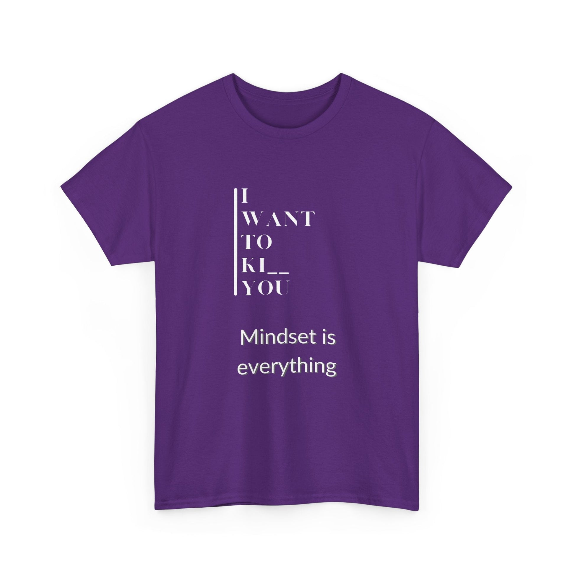 Mindset is Everything Unisex Heavy Cotton Tee | Motivational T-shirt for Personal Growth, Gift for Self - Improvement, Inspirational Apparel - Metamorphosis Creations