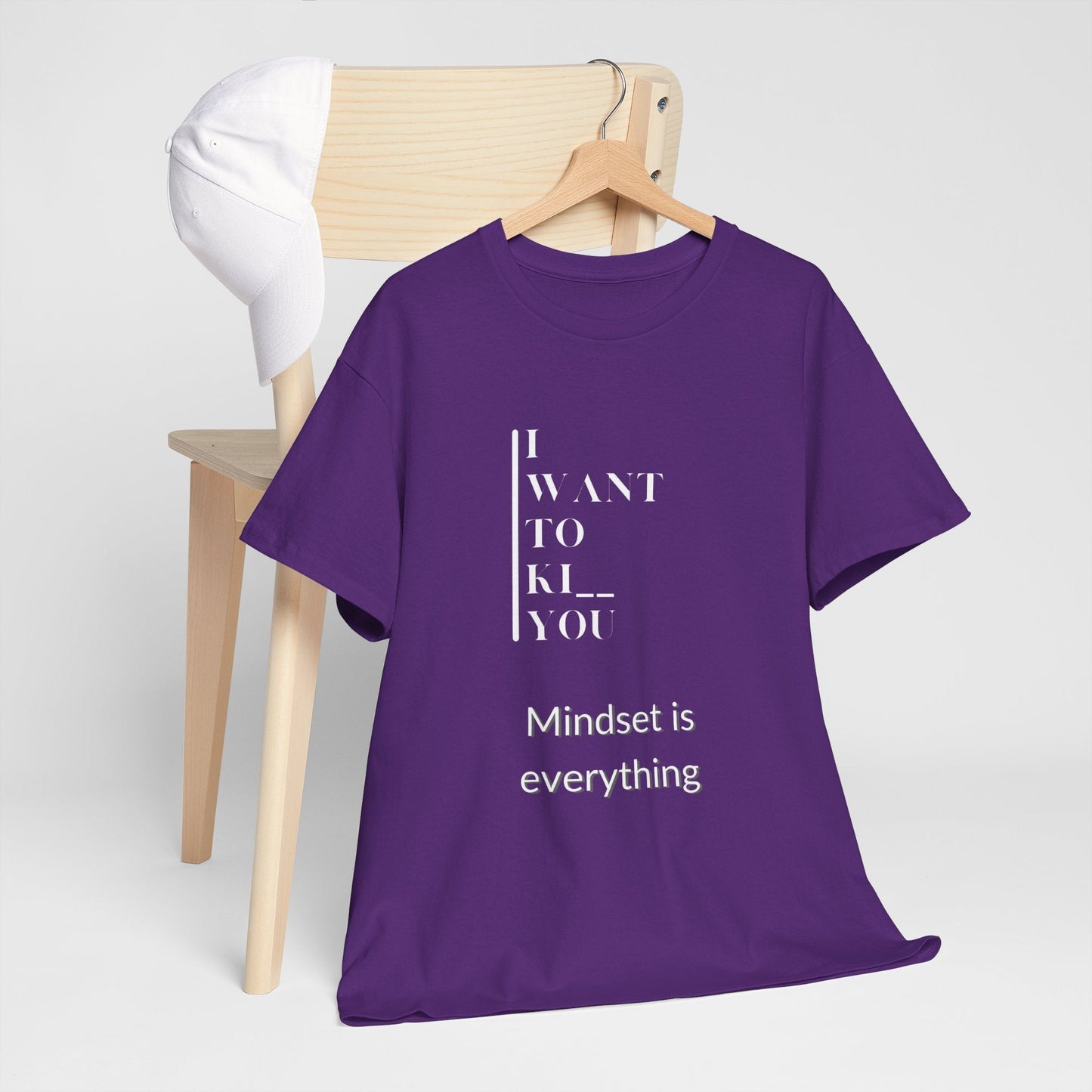 Mindset is Everything Unisex Heavy Cotton Tee | Motivational T-shirt for Personal Growth, Gift for Self - Improvement, Inspirational Apparel - Metamorphosis Creations