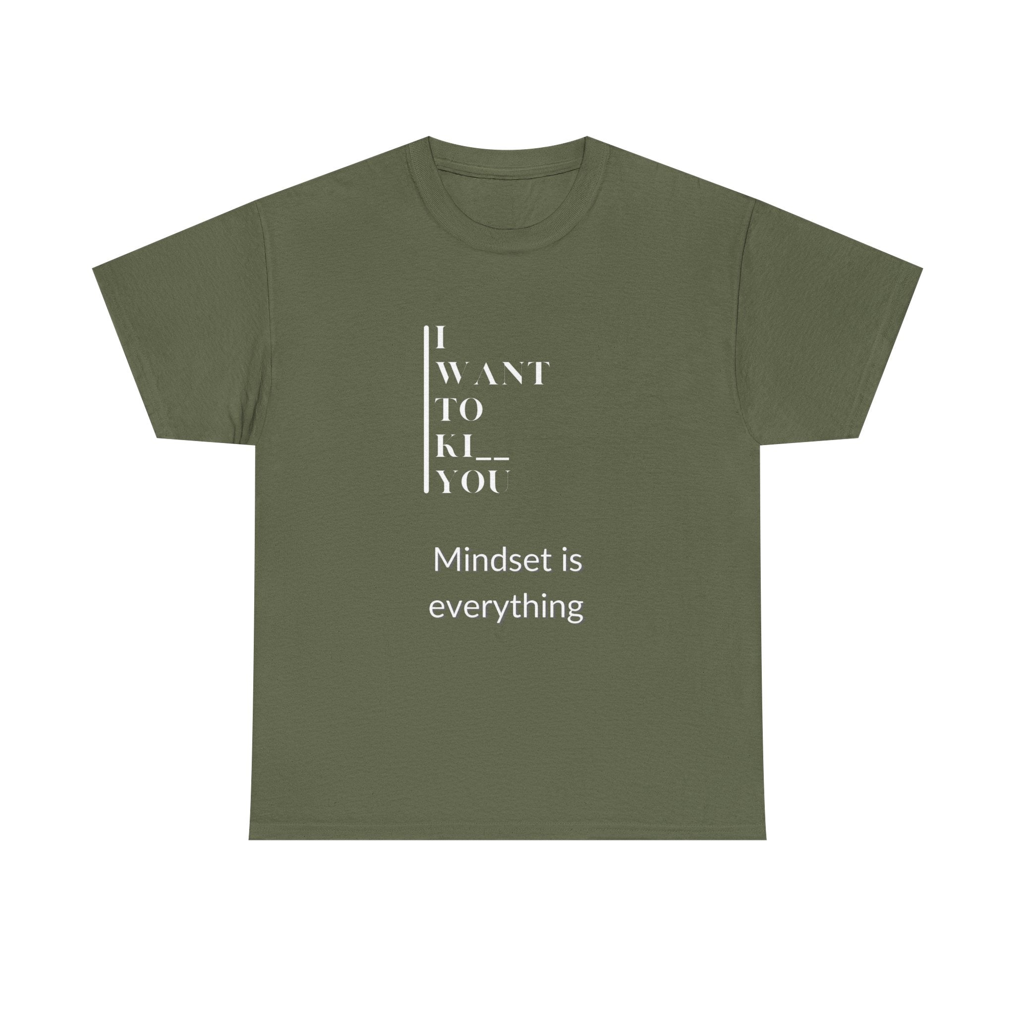 Mindset is Everything Unisex Heavy Cotton Tee | Motivational T-shirt for Personal Growth, Gift for Self - Improvement, Inspirational Apparel - Metamorphosis Creations