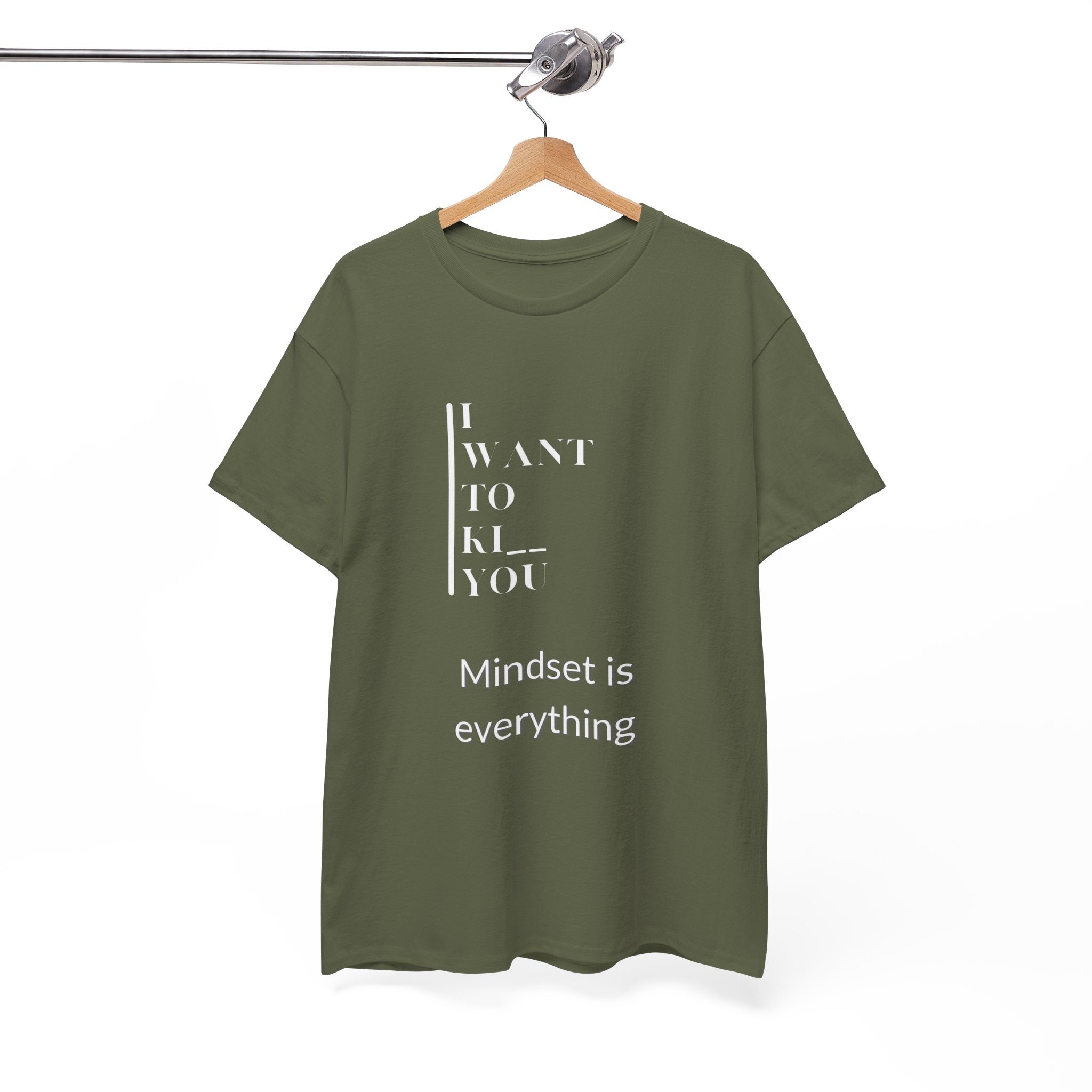 Mindset is Everything Unisex Heavy Cotton Tee | Motivational T-shirt for Personal Growth, Gift for Self - Improvement, Inspirational Apparel - Metamorphosis Creations
